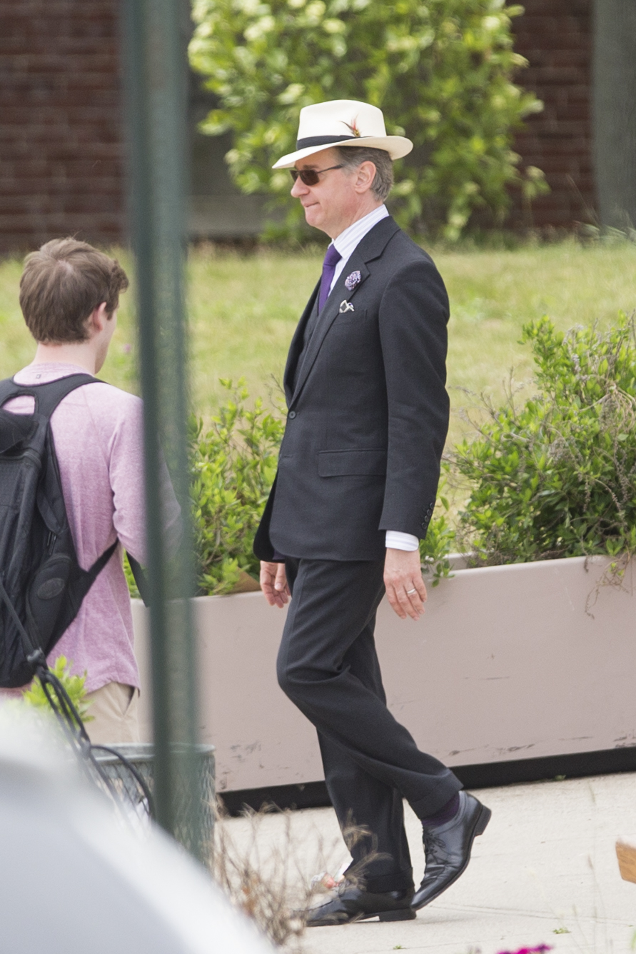Director Paul Feig on the set of “Ghostbusters.”