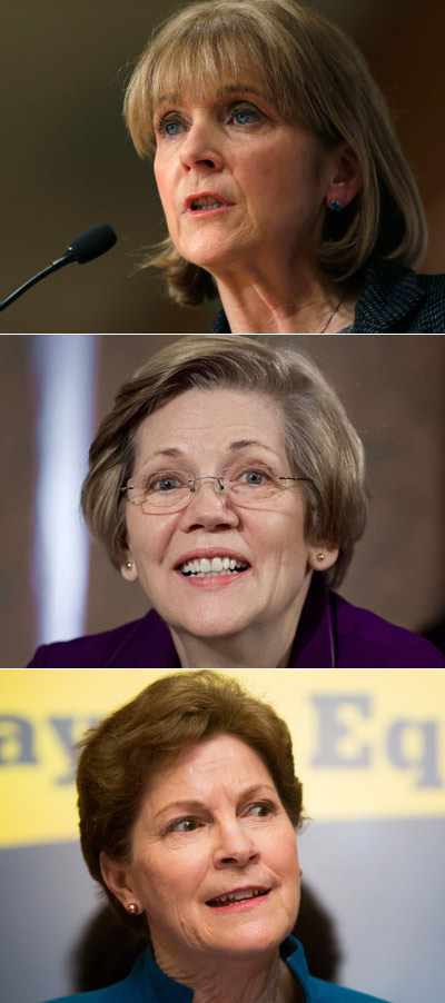 Brown beat Coakley (top) in the 2010 special election, fell to Warren (middle) in his 2012 bid for reelection, and would likely face Shaheen if he formalizes his run for the US Senate seat in New Hampshire.