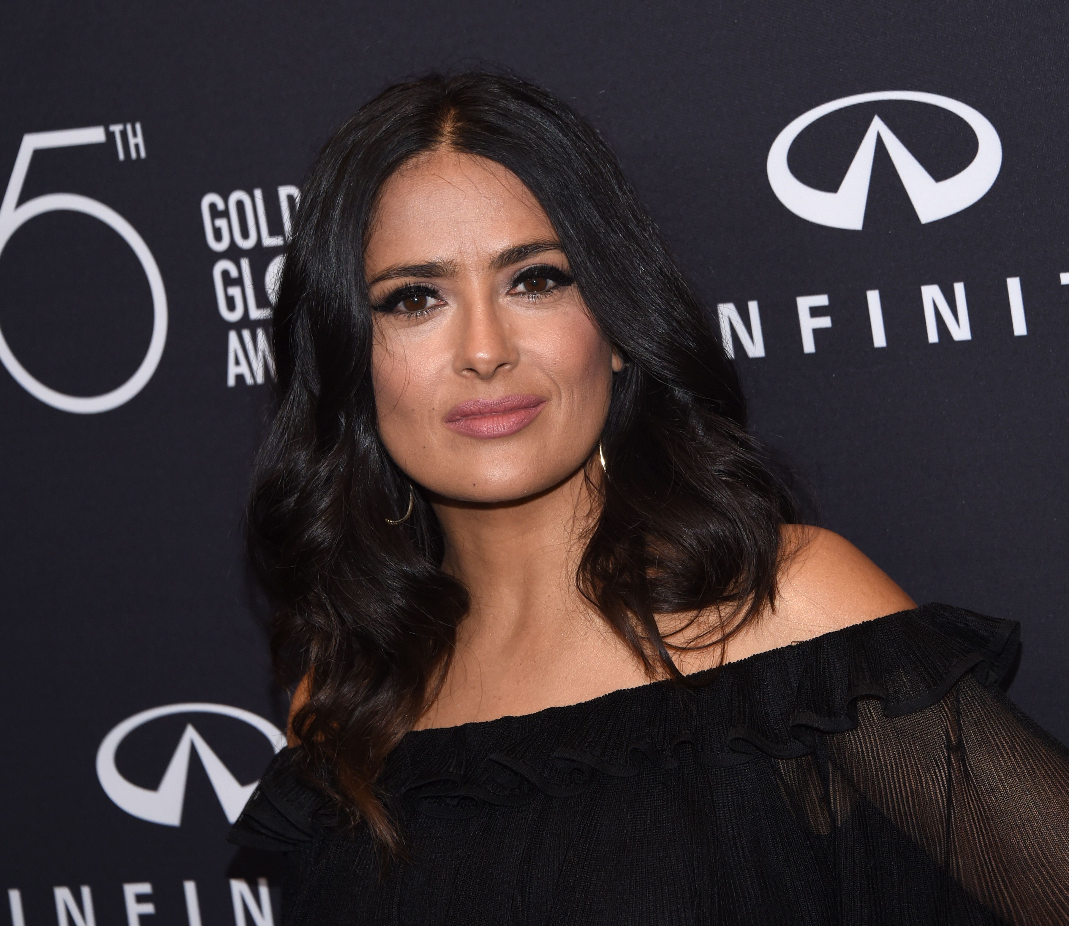 Actress Salma Hayek, shown here attending the 75th Annual Golden Globe Awards in November, joined scores of others in accusing Harvey Weinstein of sexual harassment.