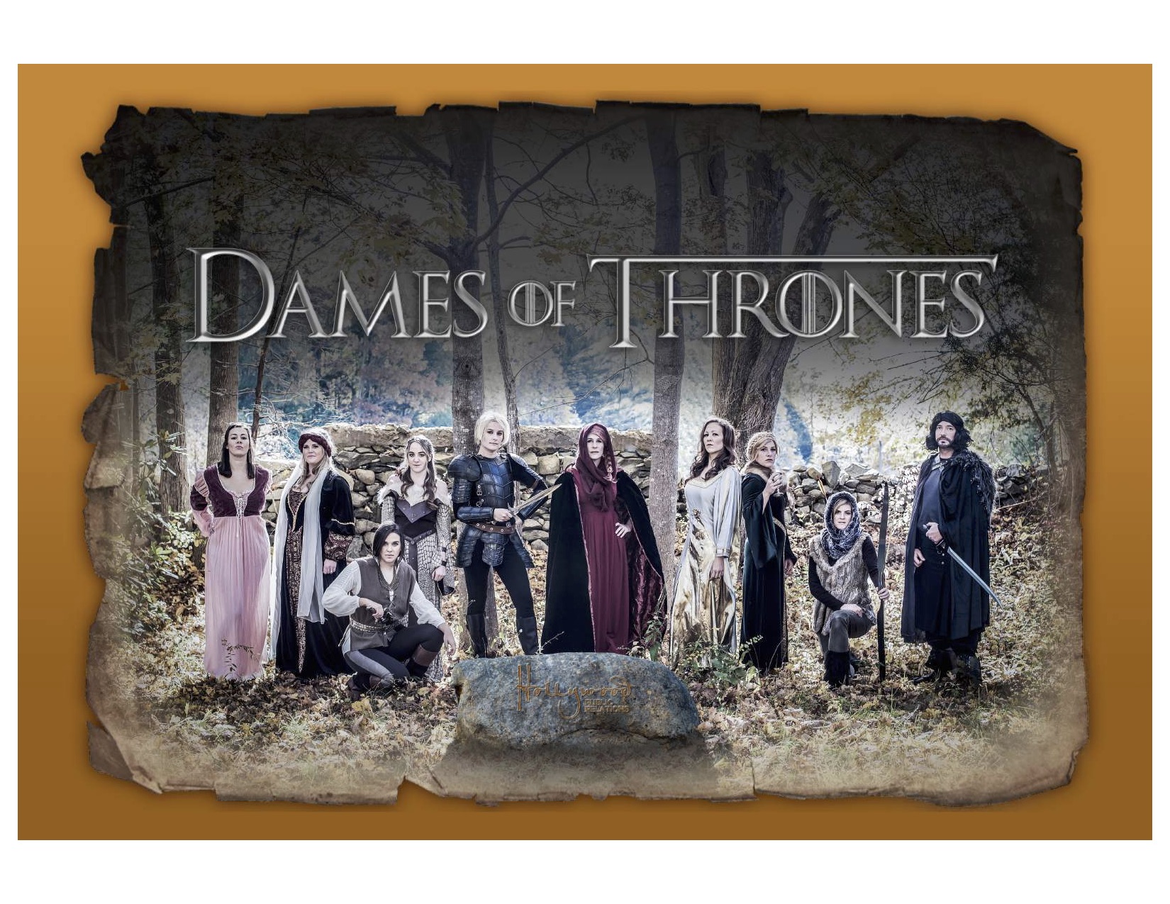 Hollywood’s “Dame of Thrones” holiday card