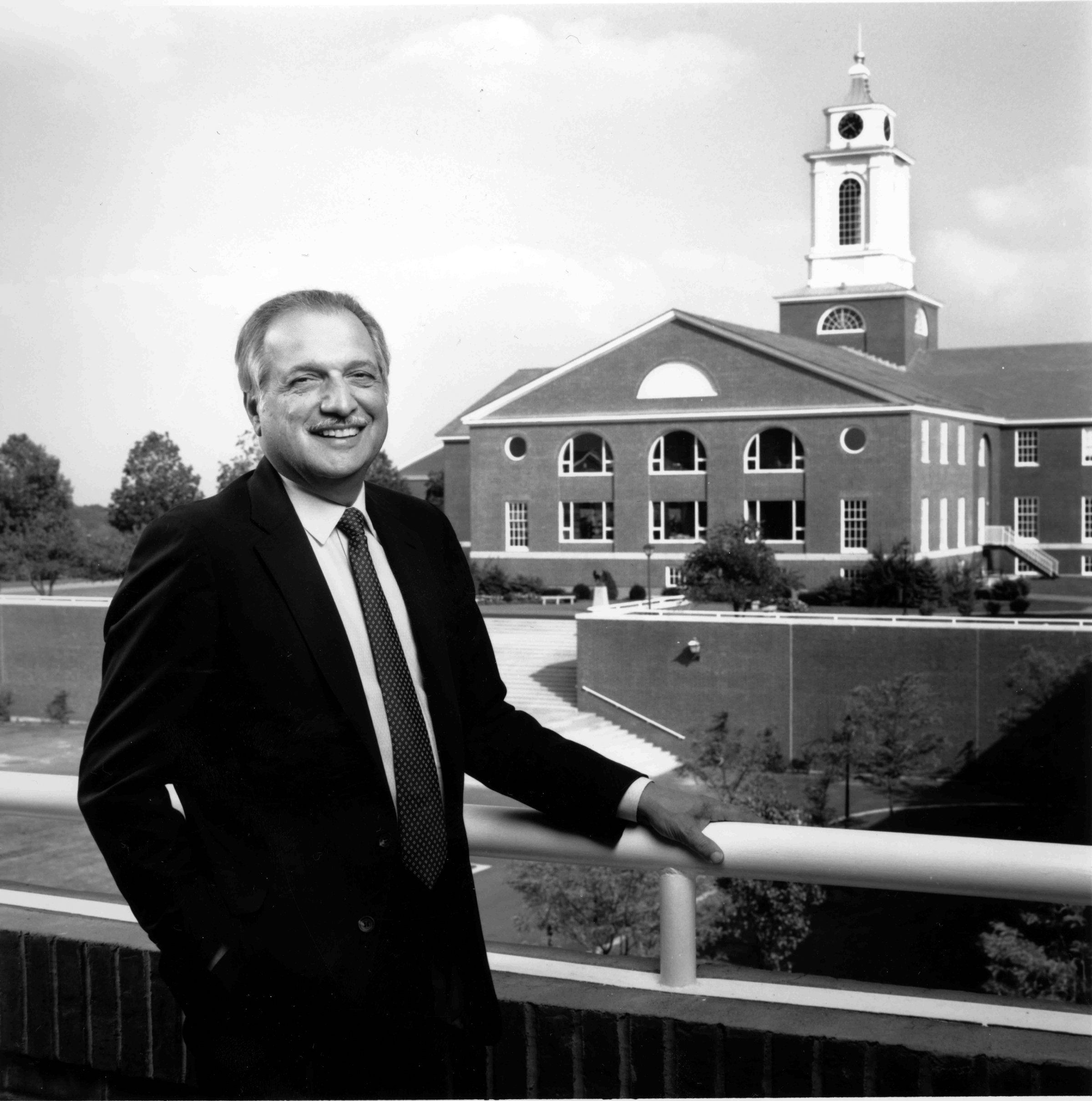 Mr. Adamian oversaw tremendous growth of Bentley College in Waltham.