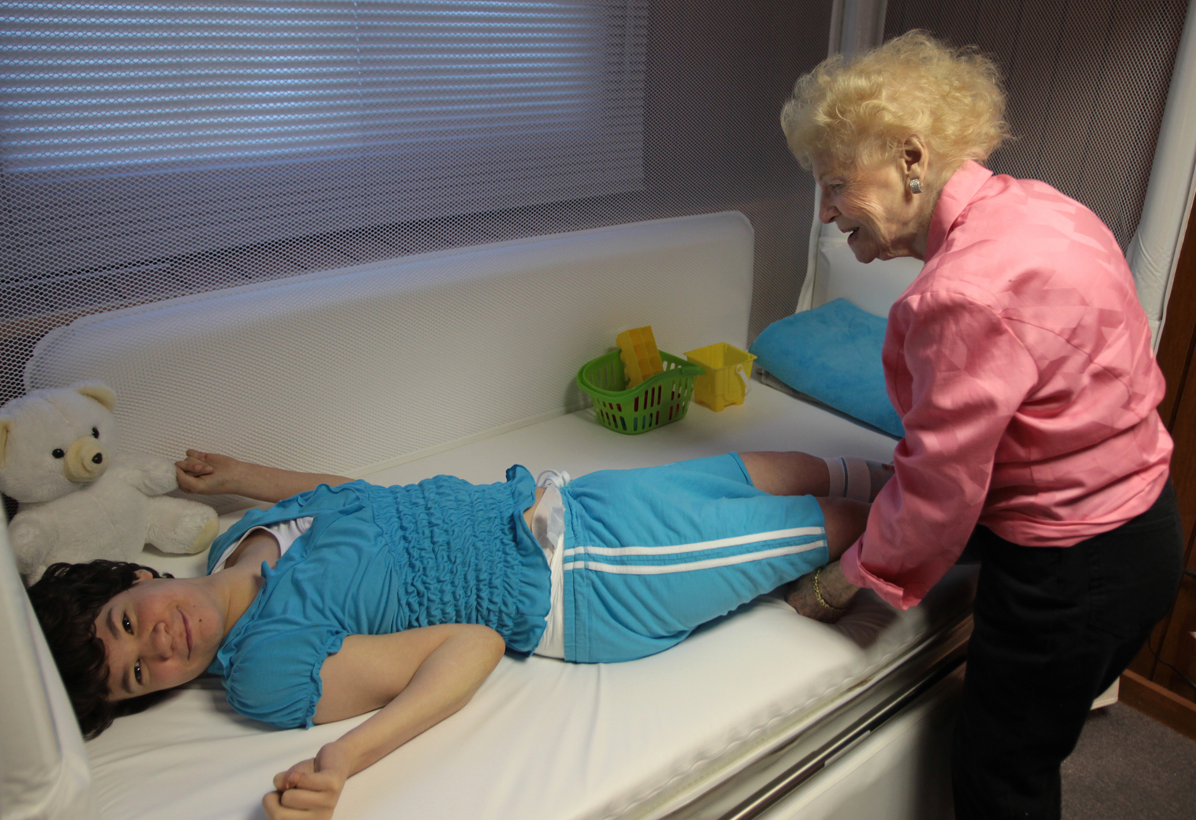 For the past few years, Grace Cyr took care of Kayla, who cannot walk or talk.