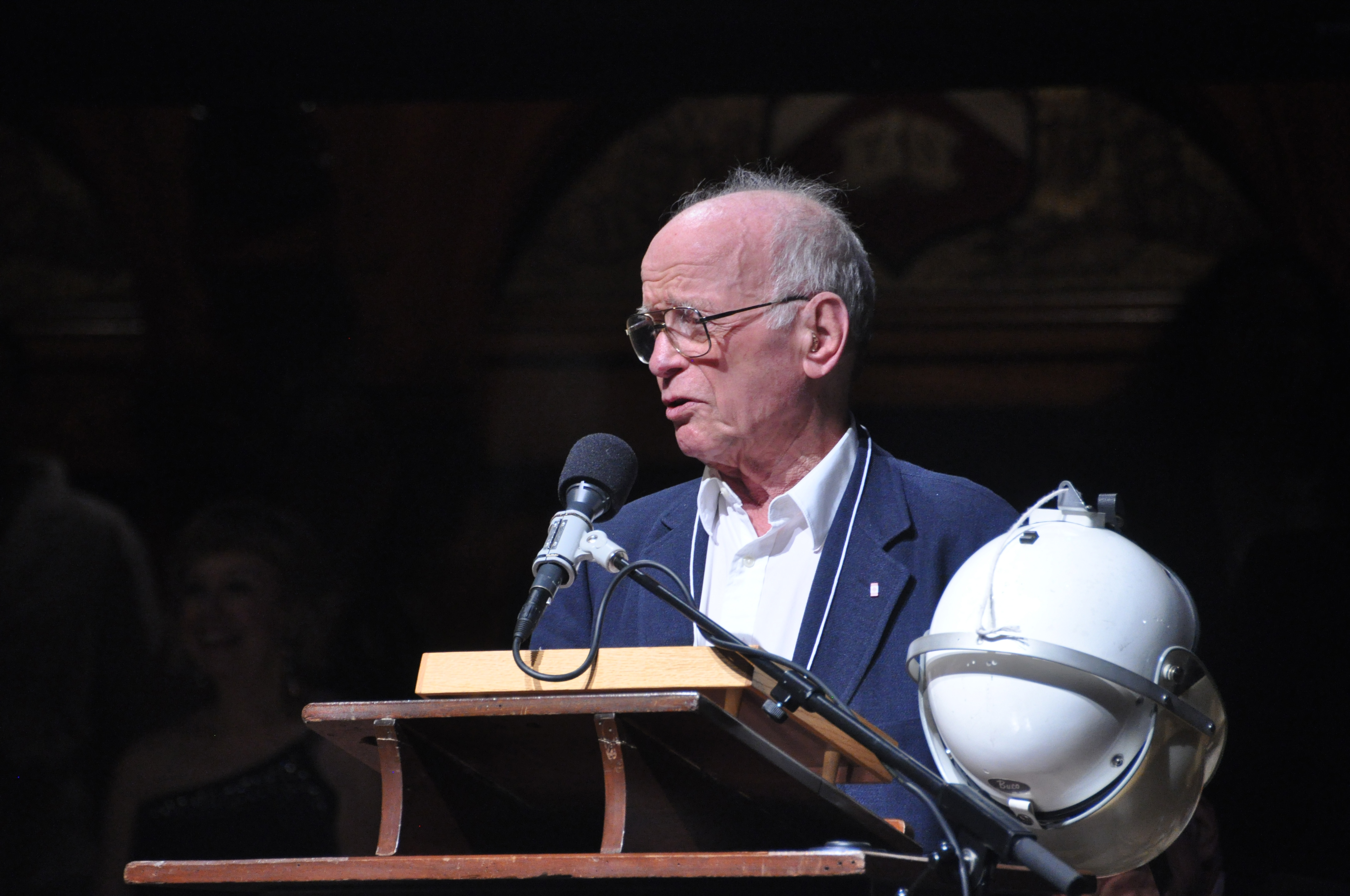 John Senders receiving his Ig Nobel Award at Harvard last month.