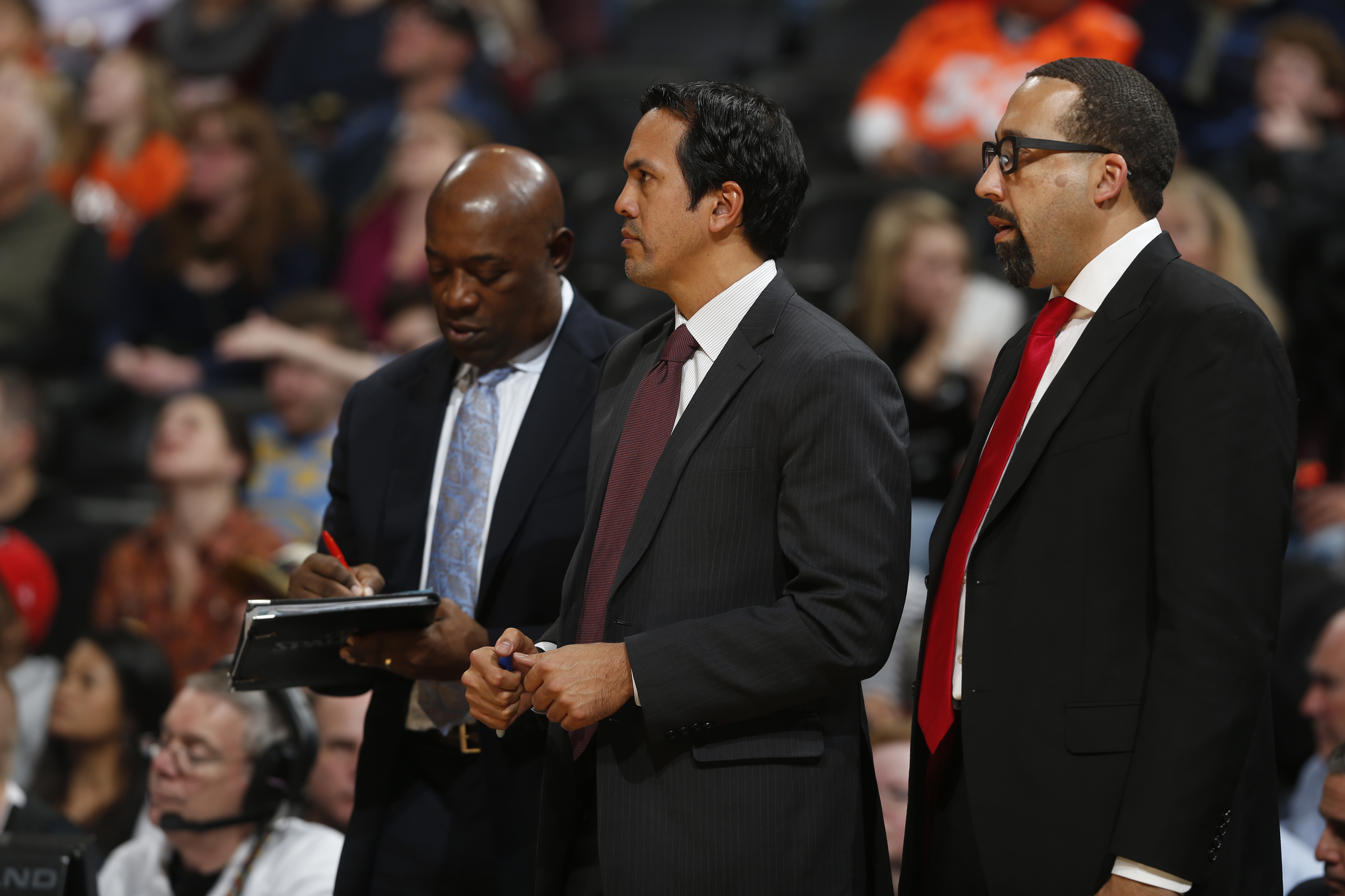 David Fizdale (right) was an assistant under Erik Spoelstra from 2008-16.