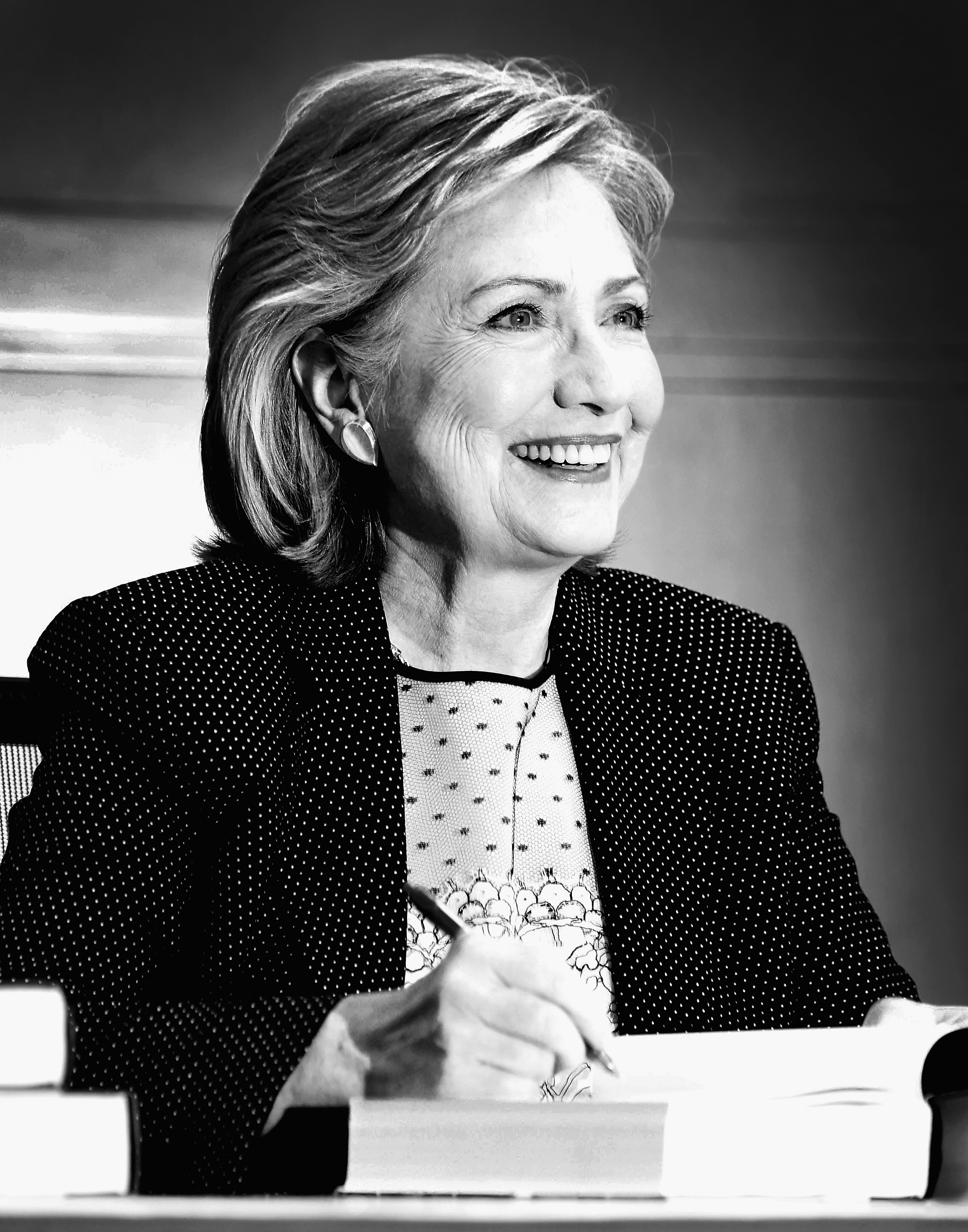 Recordings of Hillary Clinton, shown here in June, are on file at the University of Arkansas library.