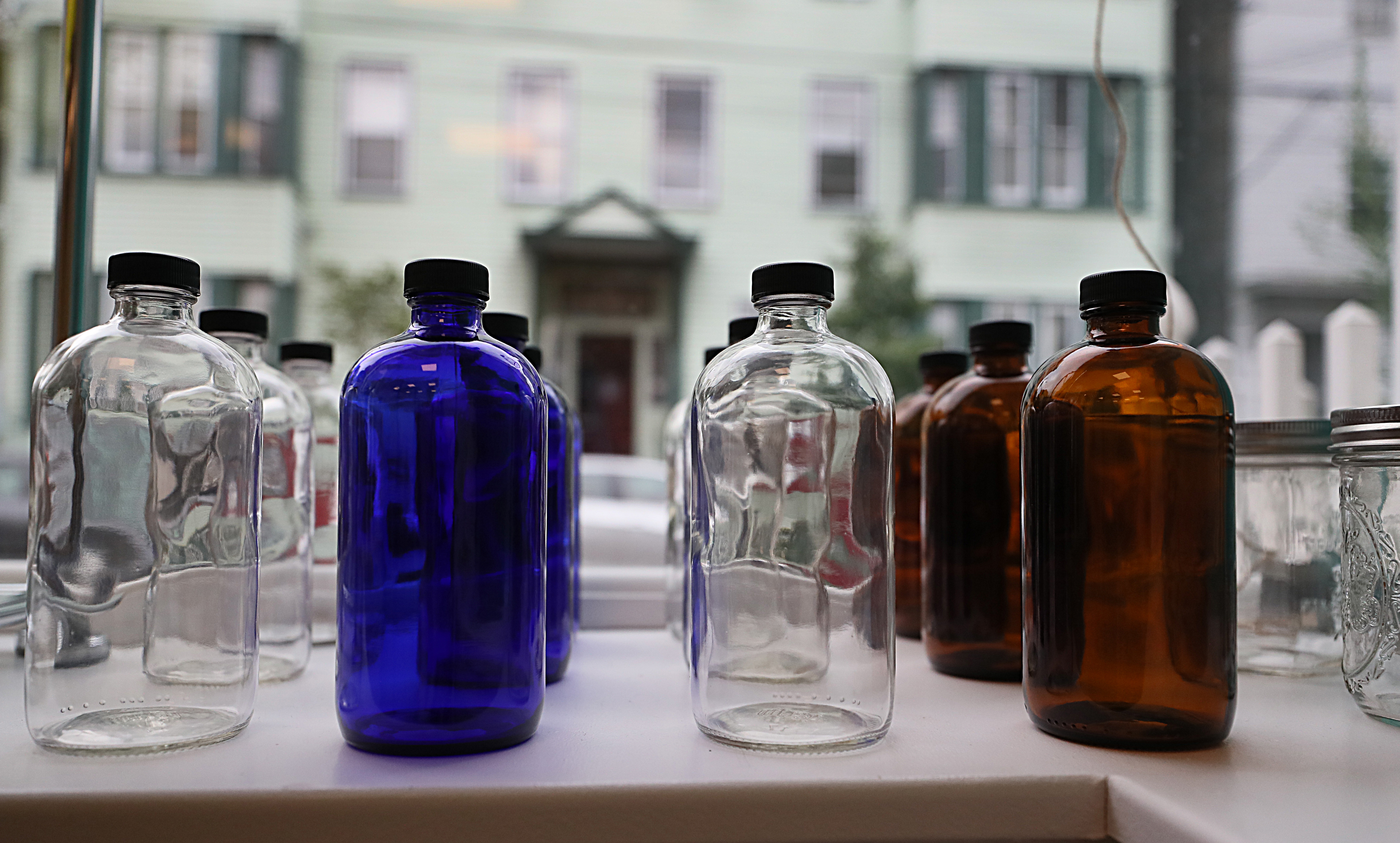 Re-usable glass jars are available at Cleenland, in Cambridge’s Central Square.
