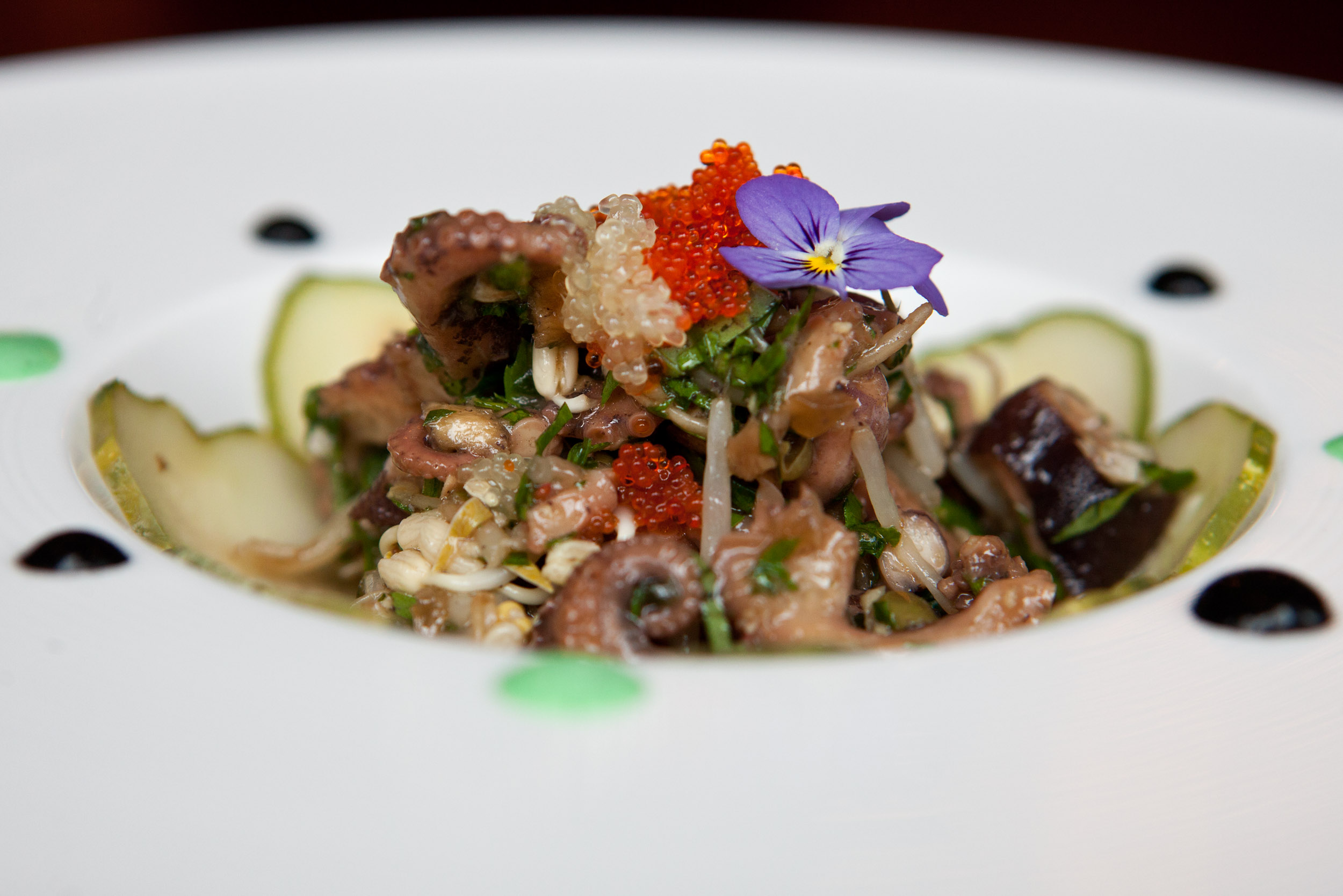 Octopus salad.