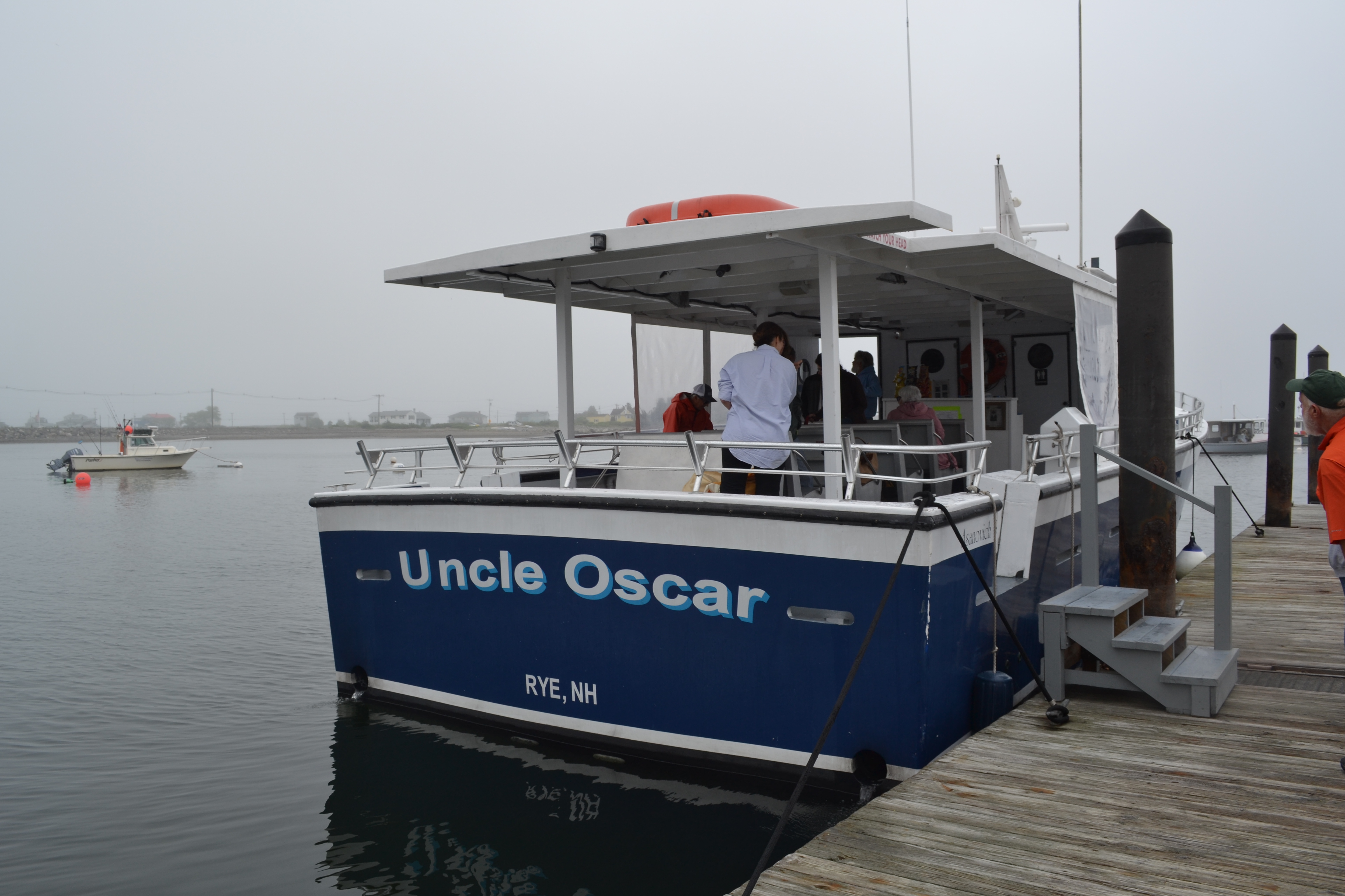 The Uncle Oscar passenger boat provides ferry service and tours of Star Island from Rye Harbor, N.H.
