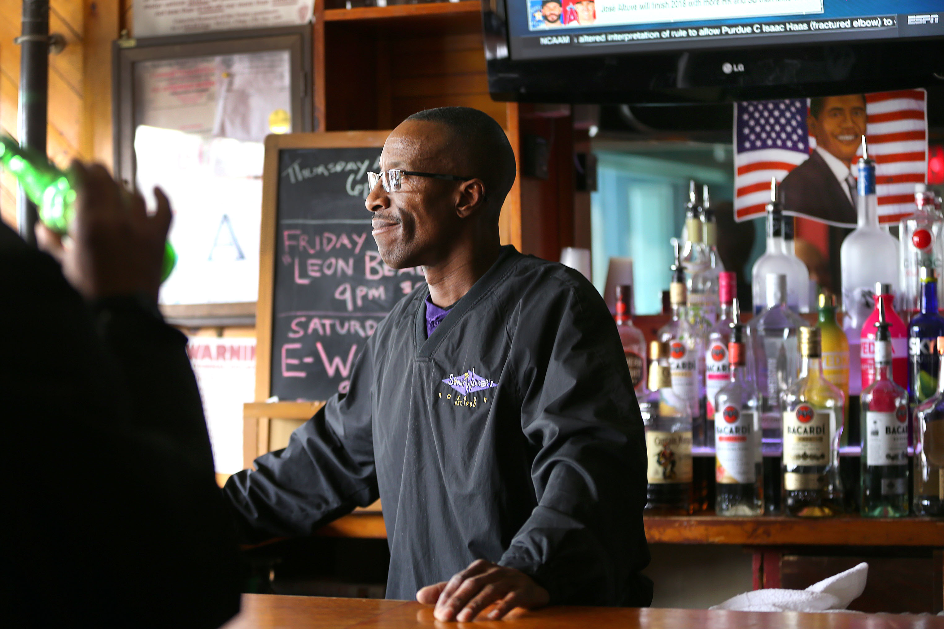 Walker’s son, Gerry, has long been a fixture at the bar known as Boston’s black Cheers.