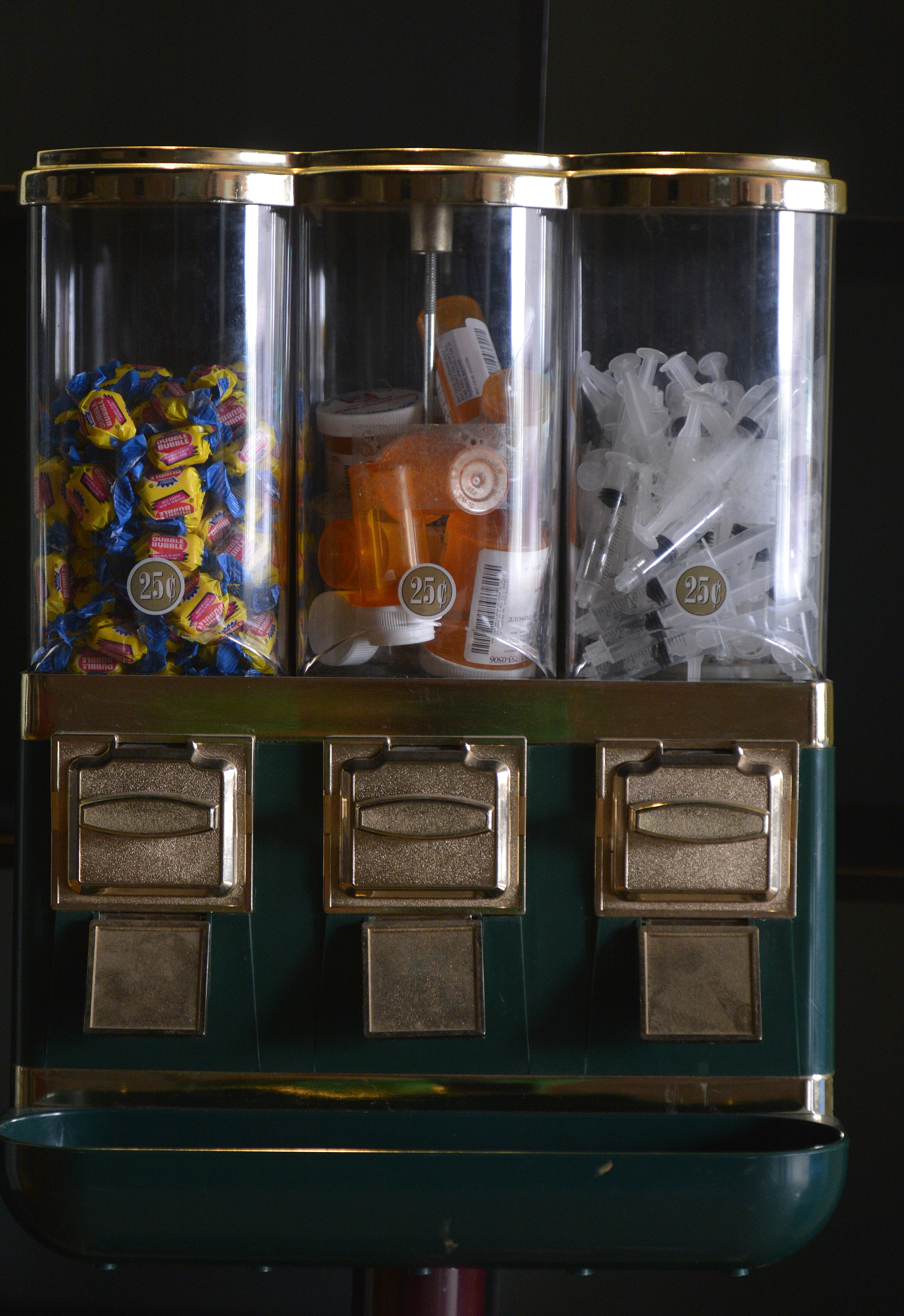 A piece titled “Choices” is among the artwork on display in Lewiston.