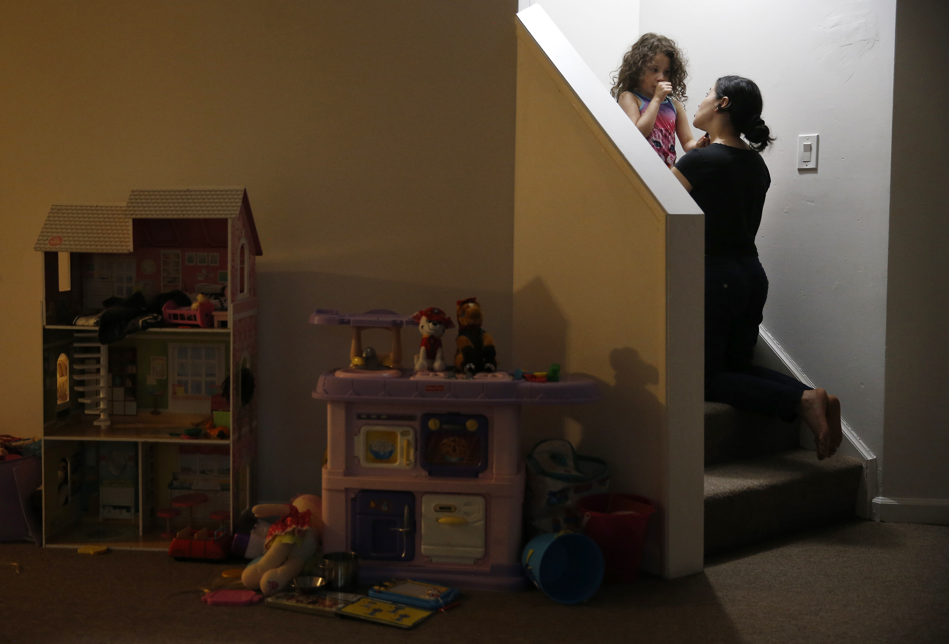 Patricia kneeled down to face Camila on the stairs as she talked to her about the importance of being kind to others. Camila has been uneasy of late, and plagued by bad dreams. Patricia has trouble sleeping, too. Her mind races, thinking about what will happen if she’s ordered out of the country. She will not leave Camila behind.