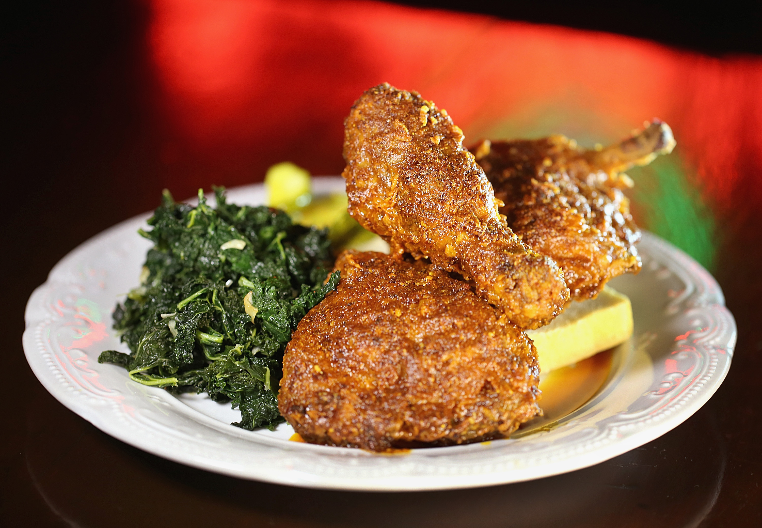 A plate of Nashville hot chicken at State Park.