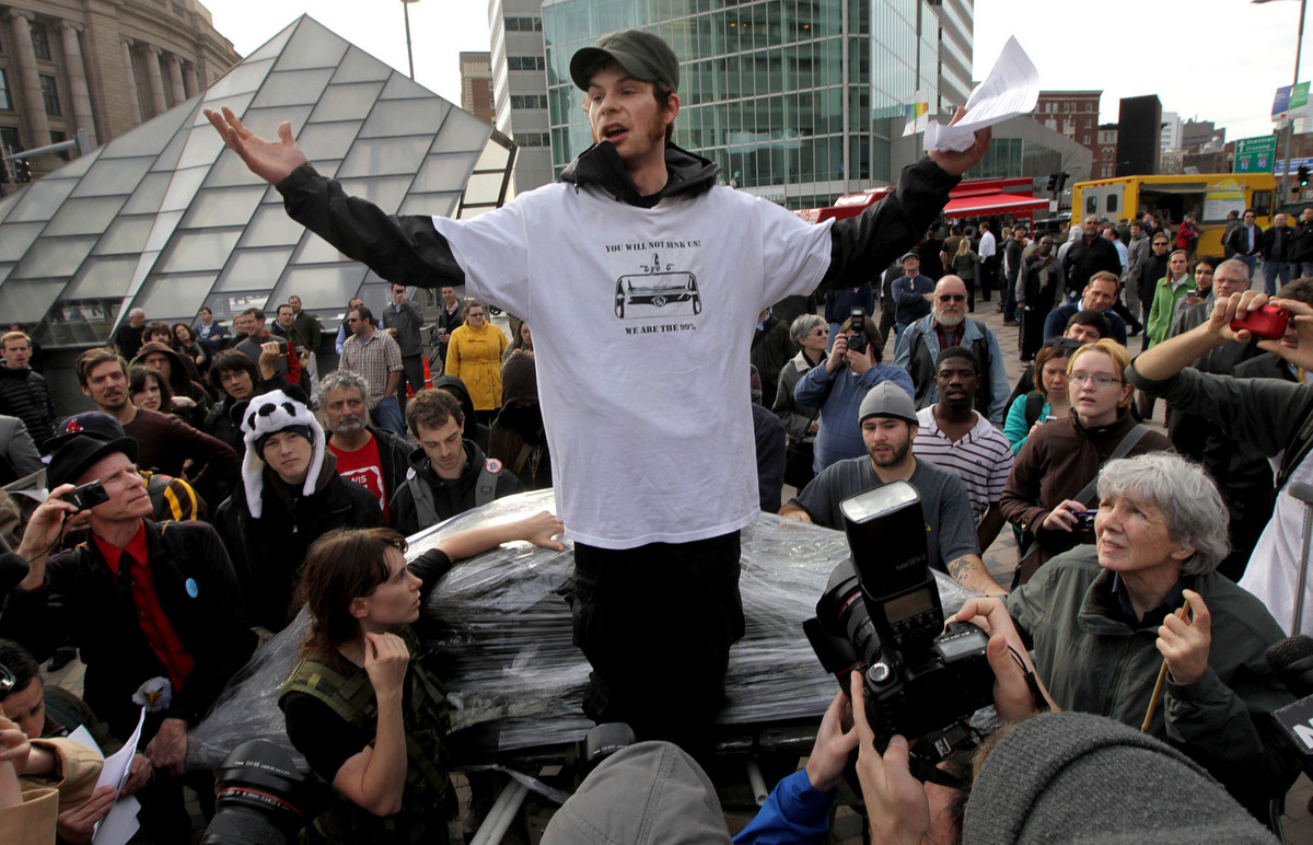 John Ford spoke at the Occupy Boston rally today.