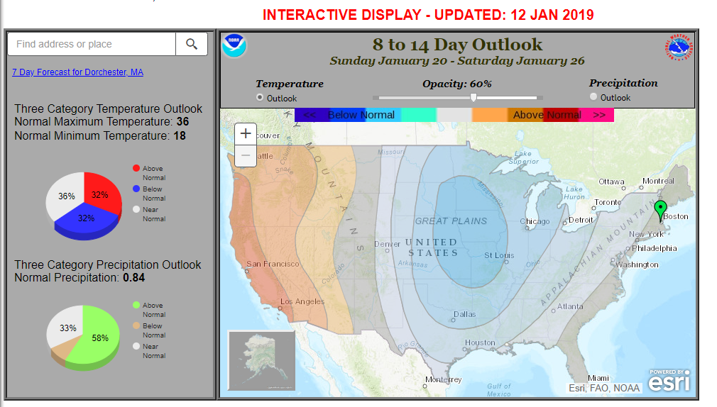 The outlook for the third week of January brings the coldest air into the middle of the country.