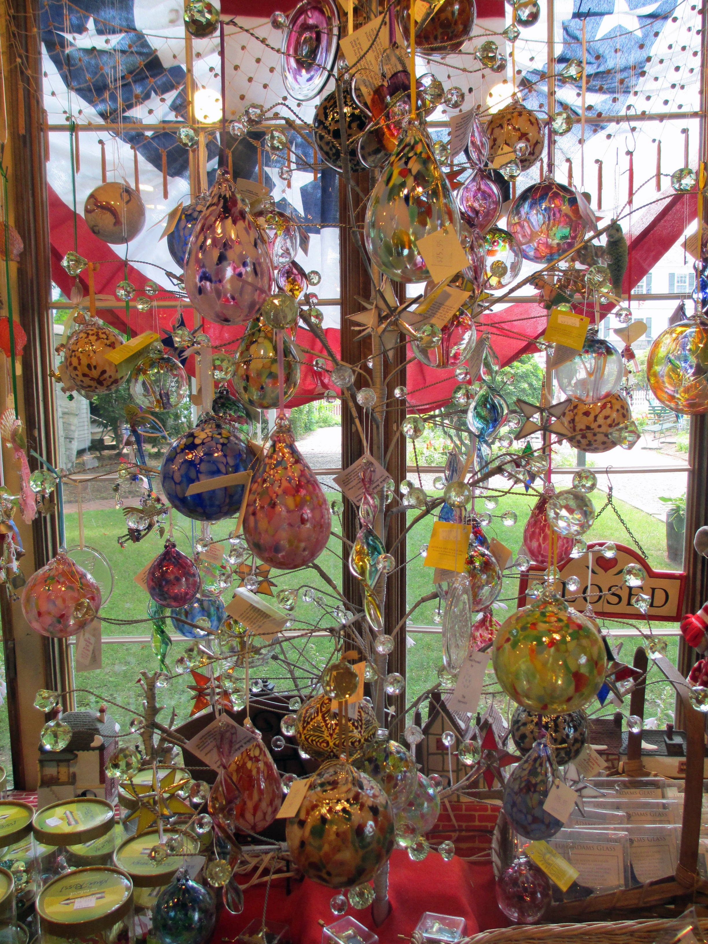 Shop at the Christmas Barn.