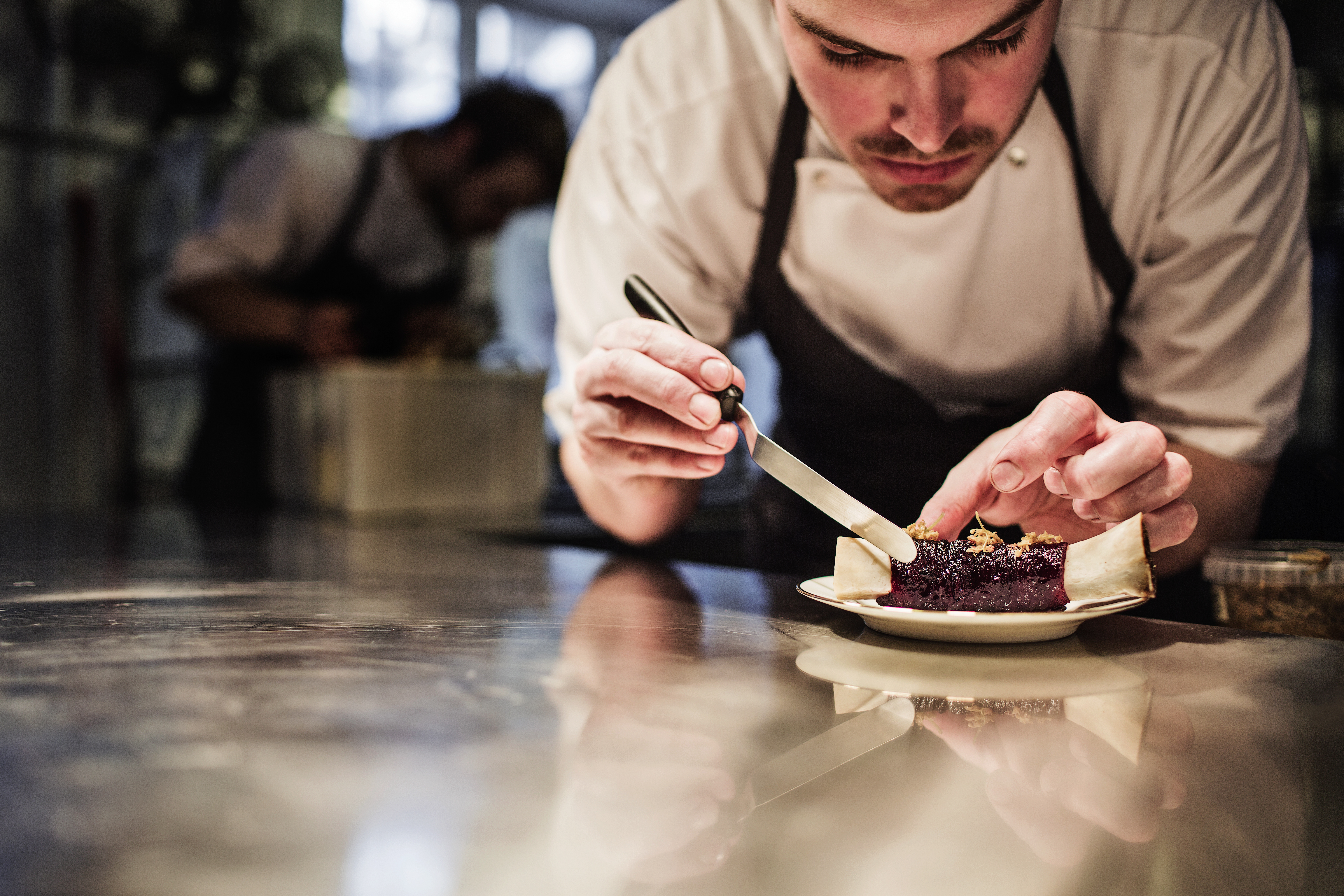 Samuel Nutter plated beet rib at BROR.
