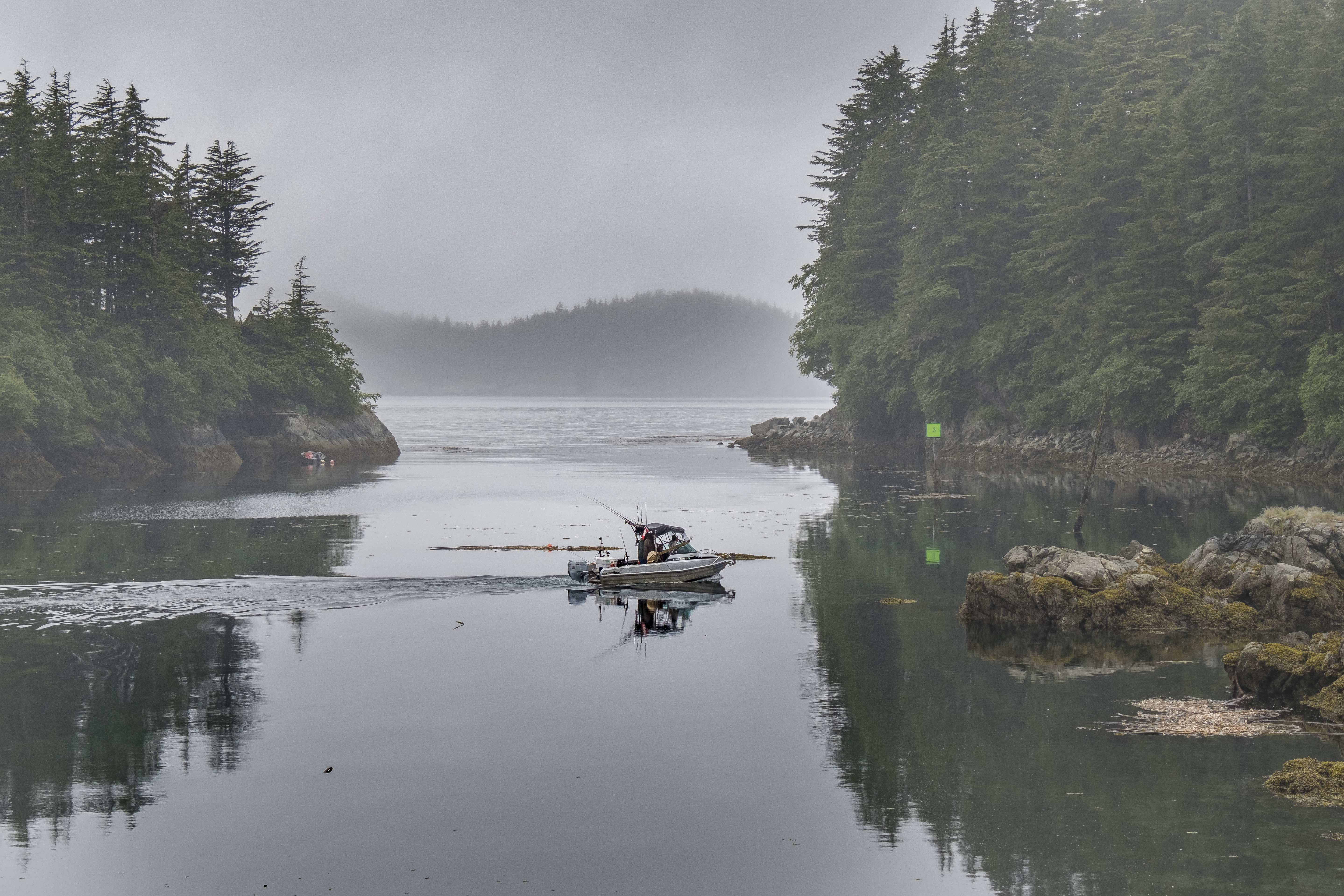 Fishing in Elfin Cove.