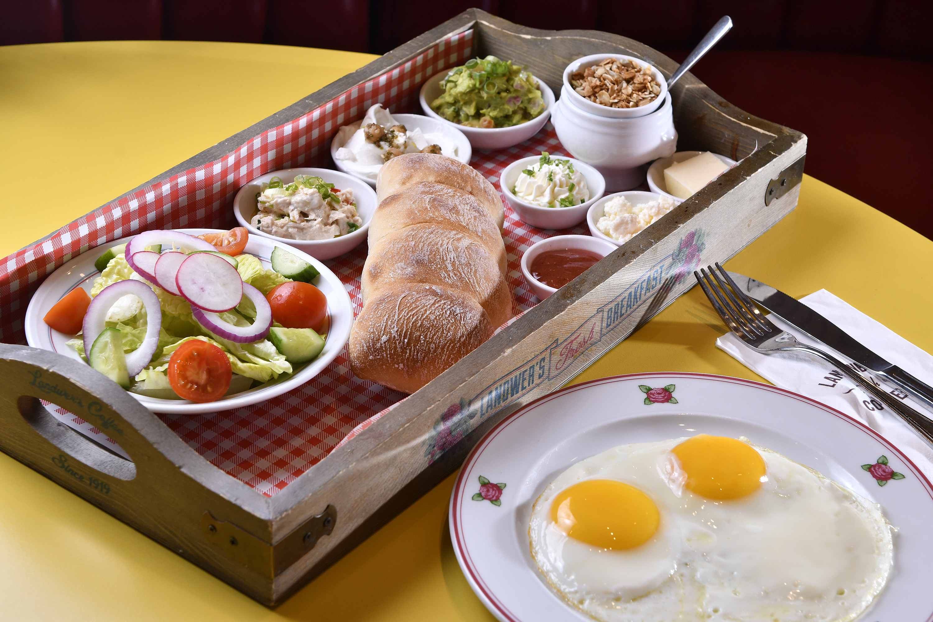 The Landwer Famous Breakfast at Cafe Landwer.