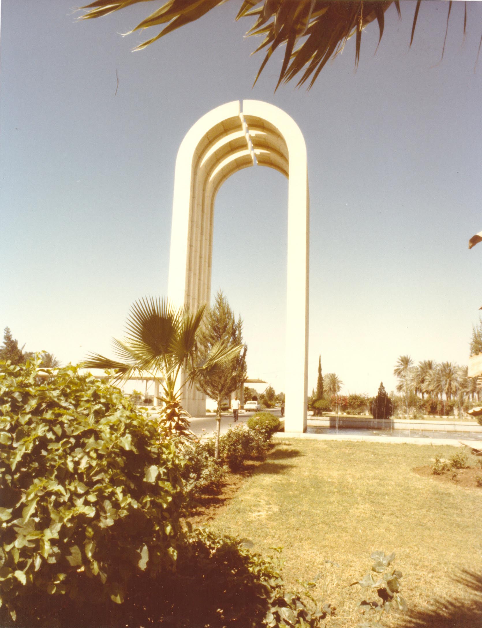 One of the few pieces of his master plan that was built; the Open Mind arch.