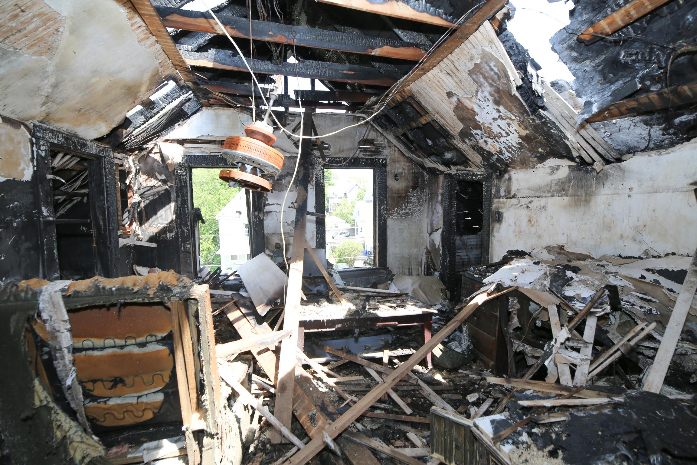 For sale in Melrose An uninhabitable, fireravaged home — for 650,000