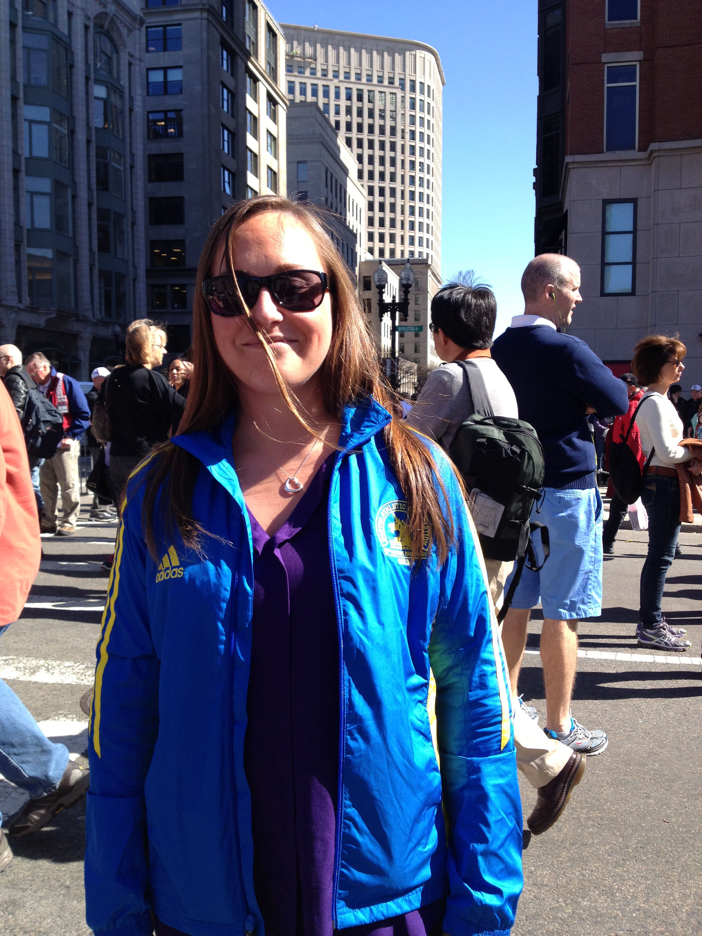 Kelly Sylvester said she wore her Marathon jacket to dedicate it to the people who lost their lives.