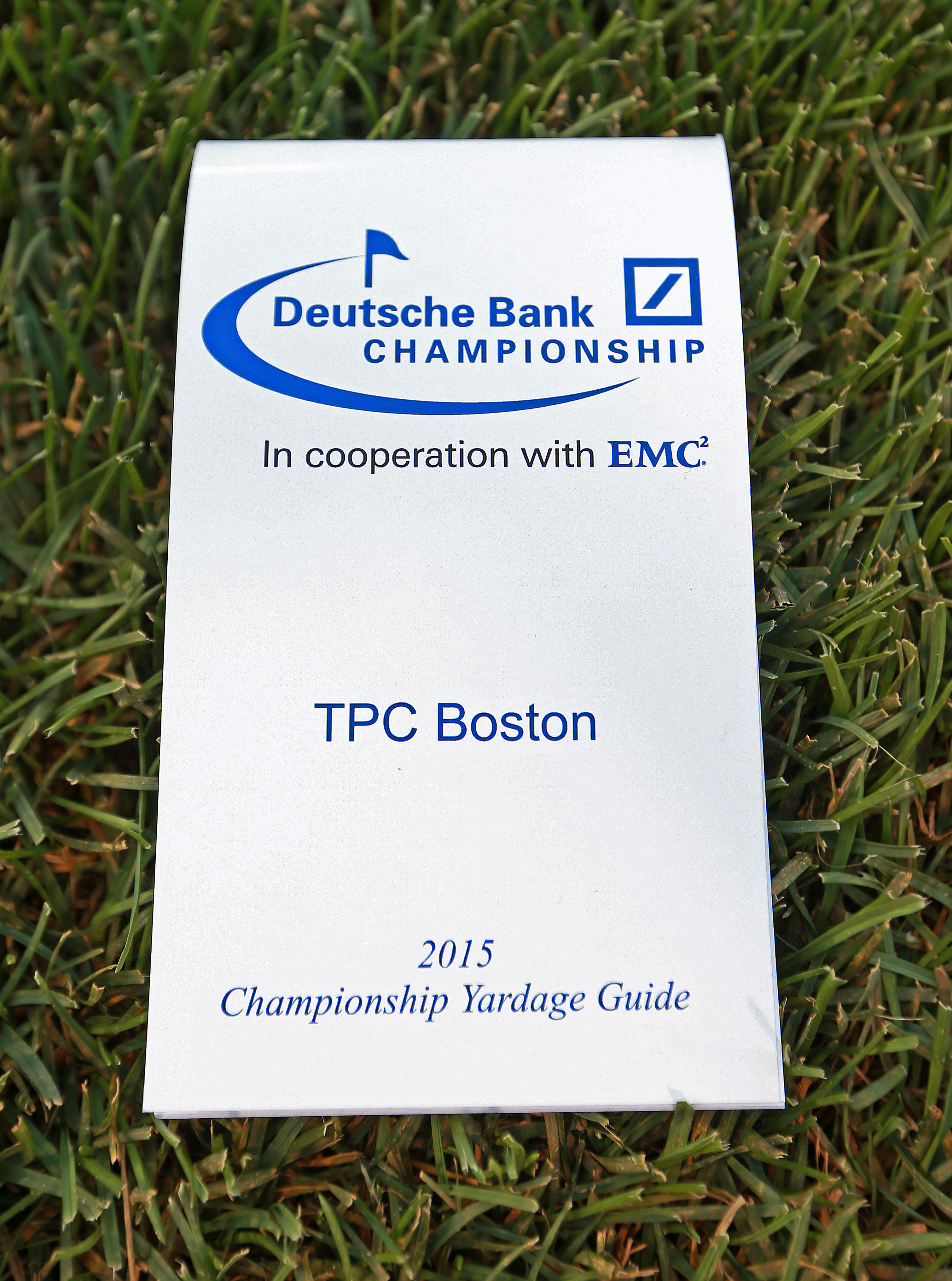 The course yardage book for this week’s event at TPC Boston.