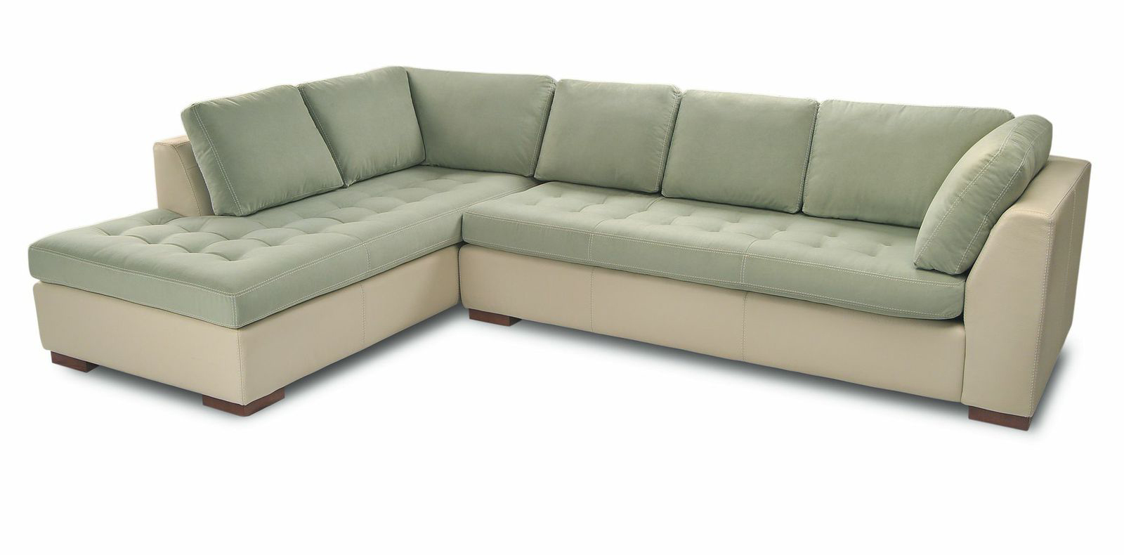 “People like sectionals because they’re a great gathering spot for families,” says interior designer Kate Maloney Albiani. Here, the “Astoria” model from Circle Furniture.