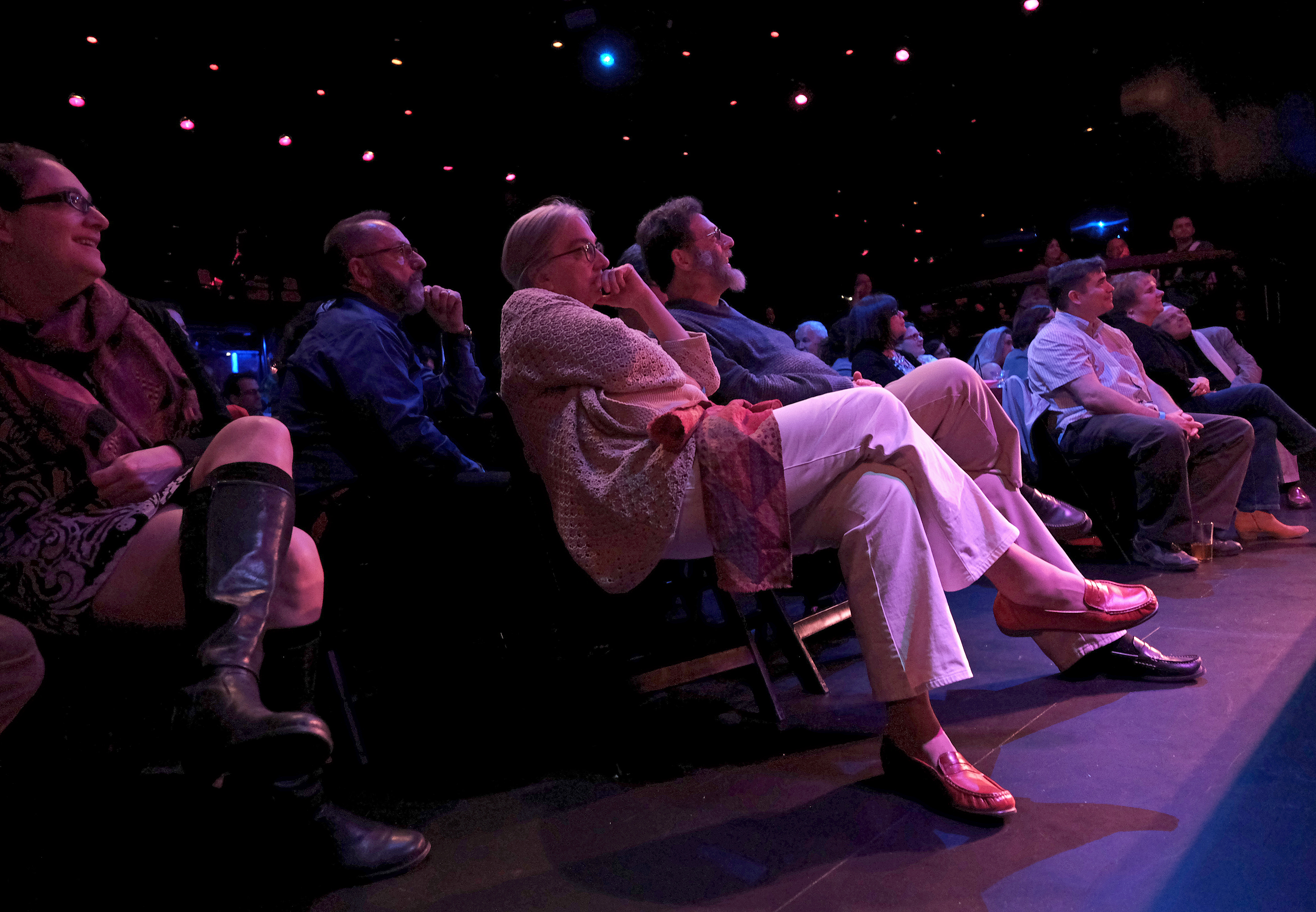 A rapt audience at “Story Collider.”