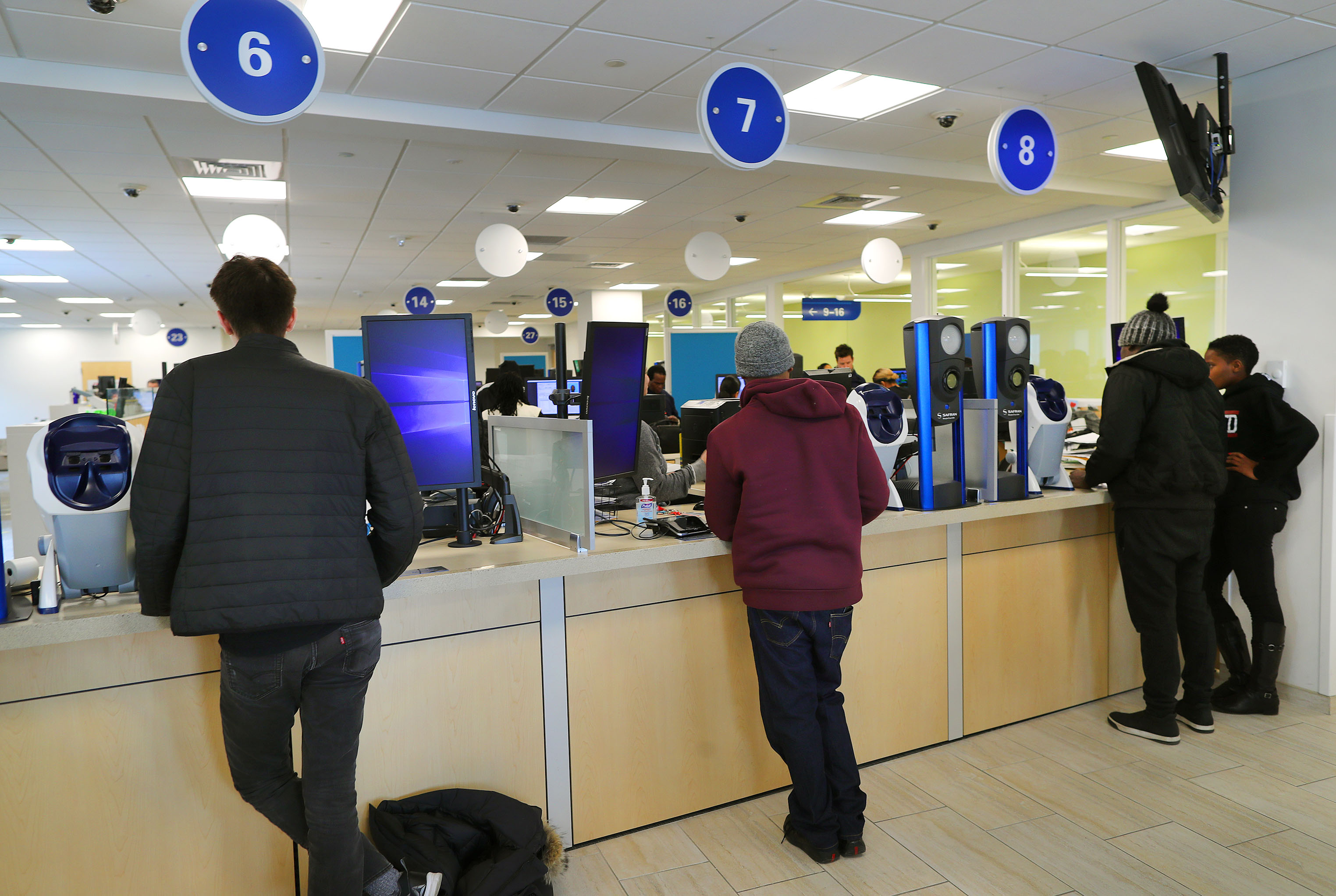 The Registry of Motor Vehicles in Boston.