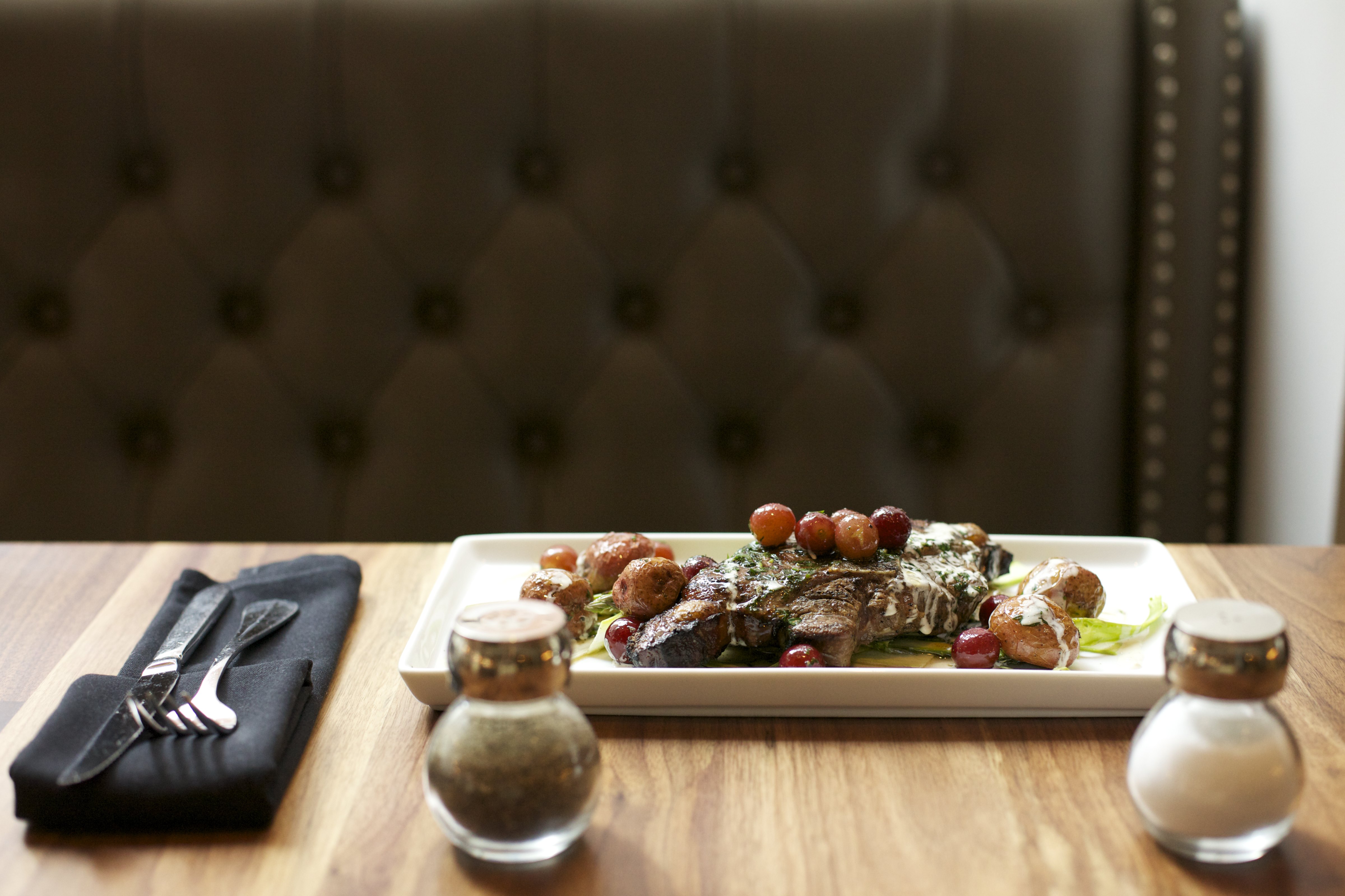 Chef David Nevins prepared the Lamb Tonnato at Nix's Mate.