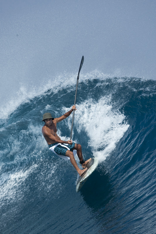 Champion surfer Gerry Lopez shows a more advanced move in Punta Mita, Mexico.