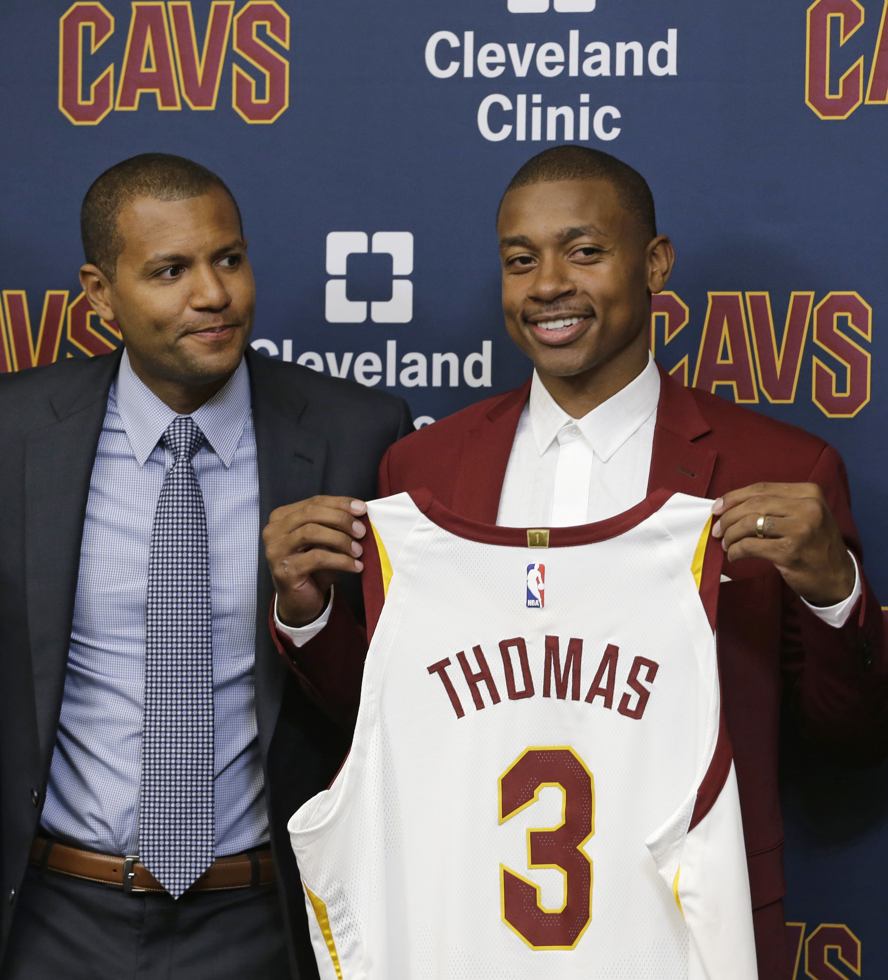 Altman with Thomas, who will be out for at least the first few weeks of the season.