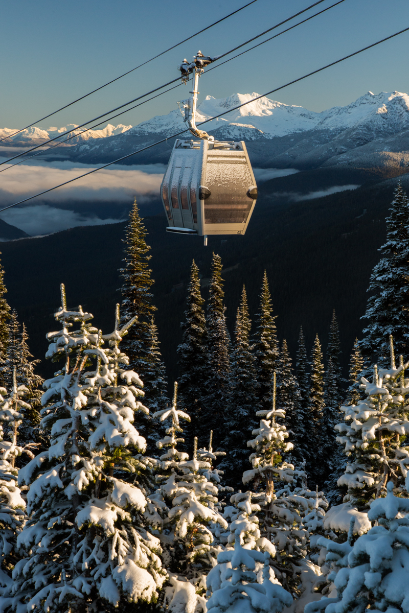 Whistler Blackcomb new gondola chairs.