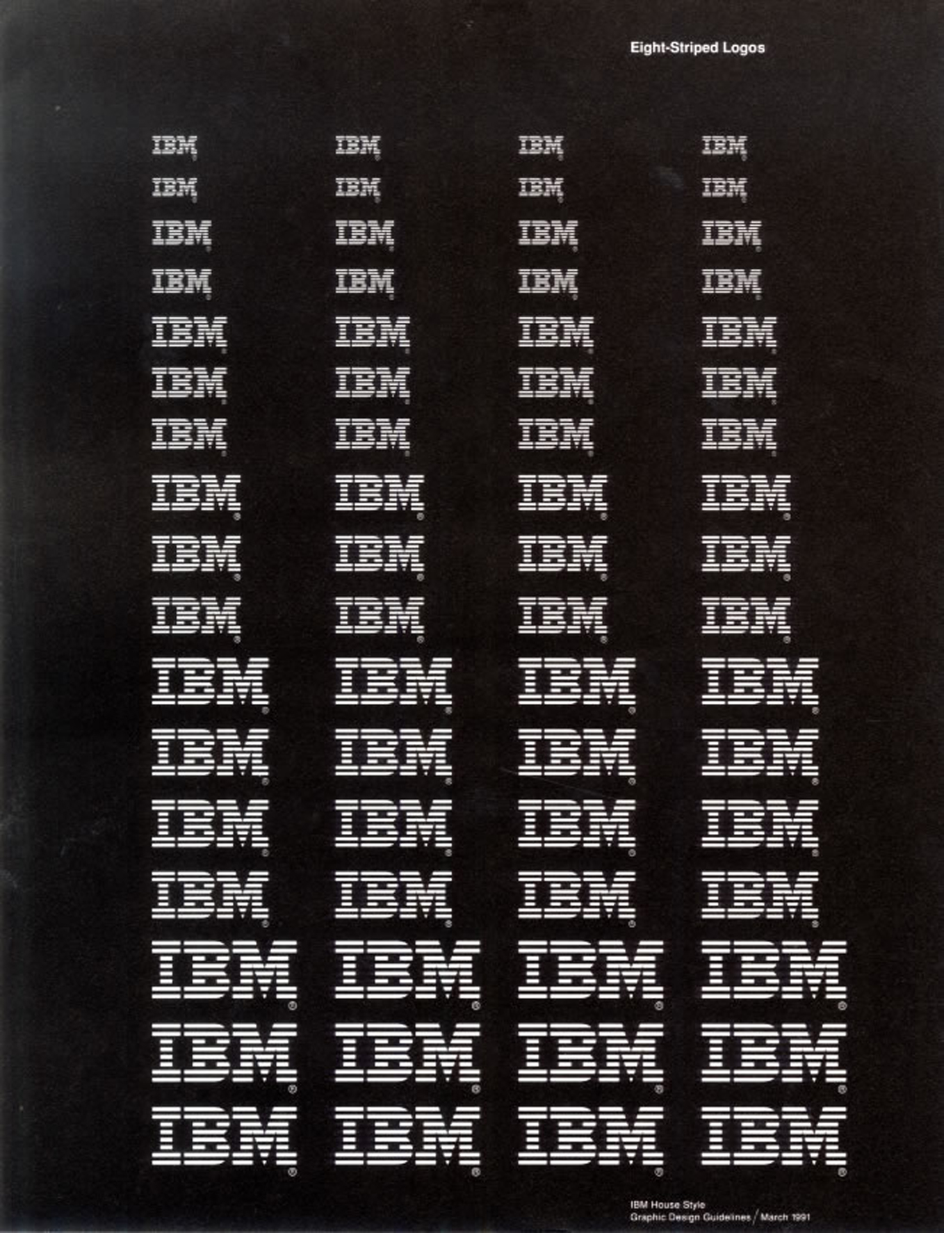 The IBM logo that Rand designed.