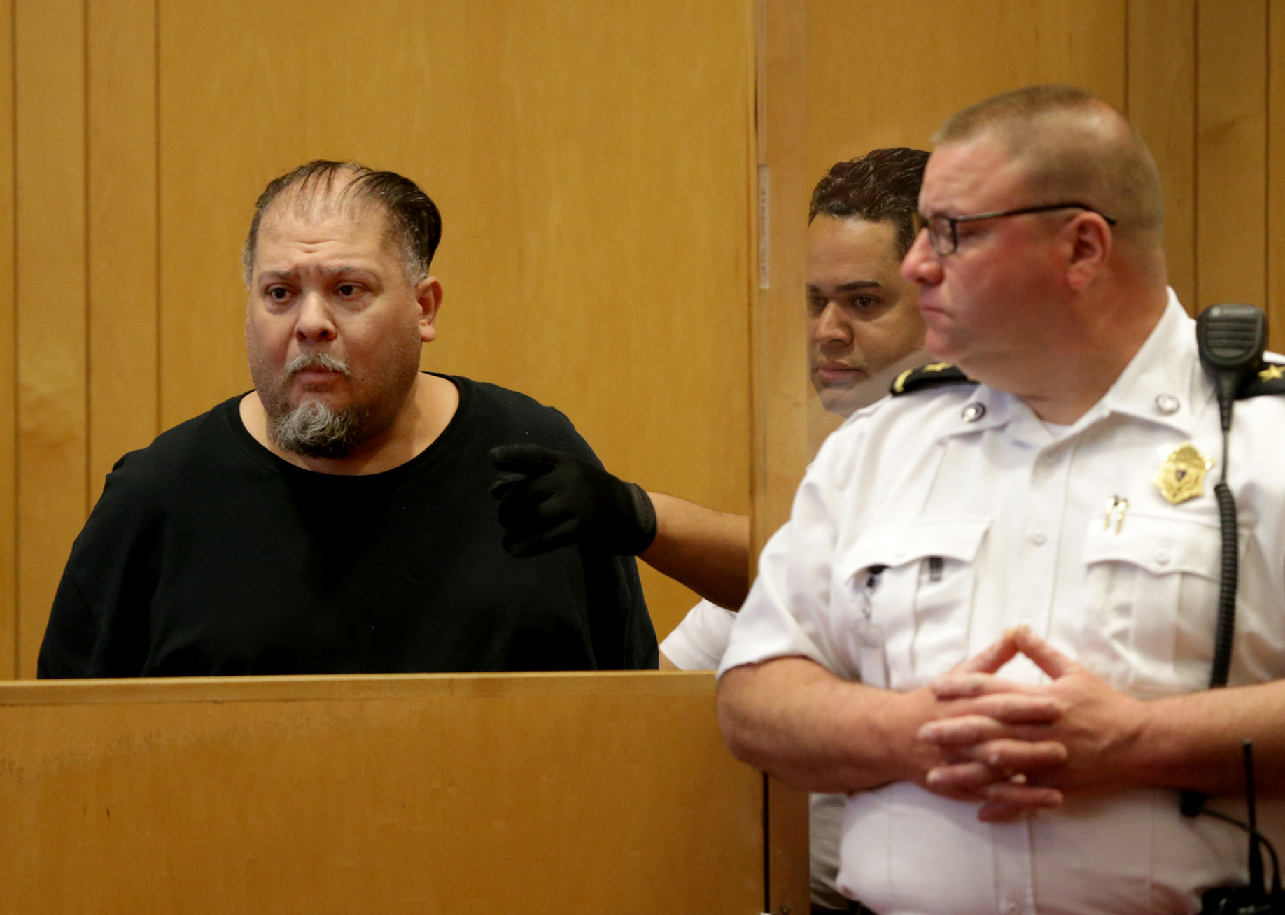 Carlos Rivera at his arraignment at Lawrence District Court.