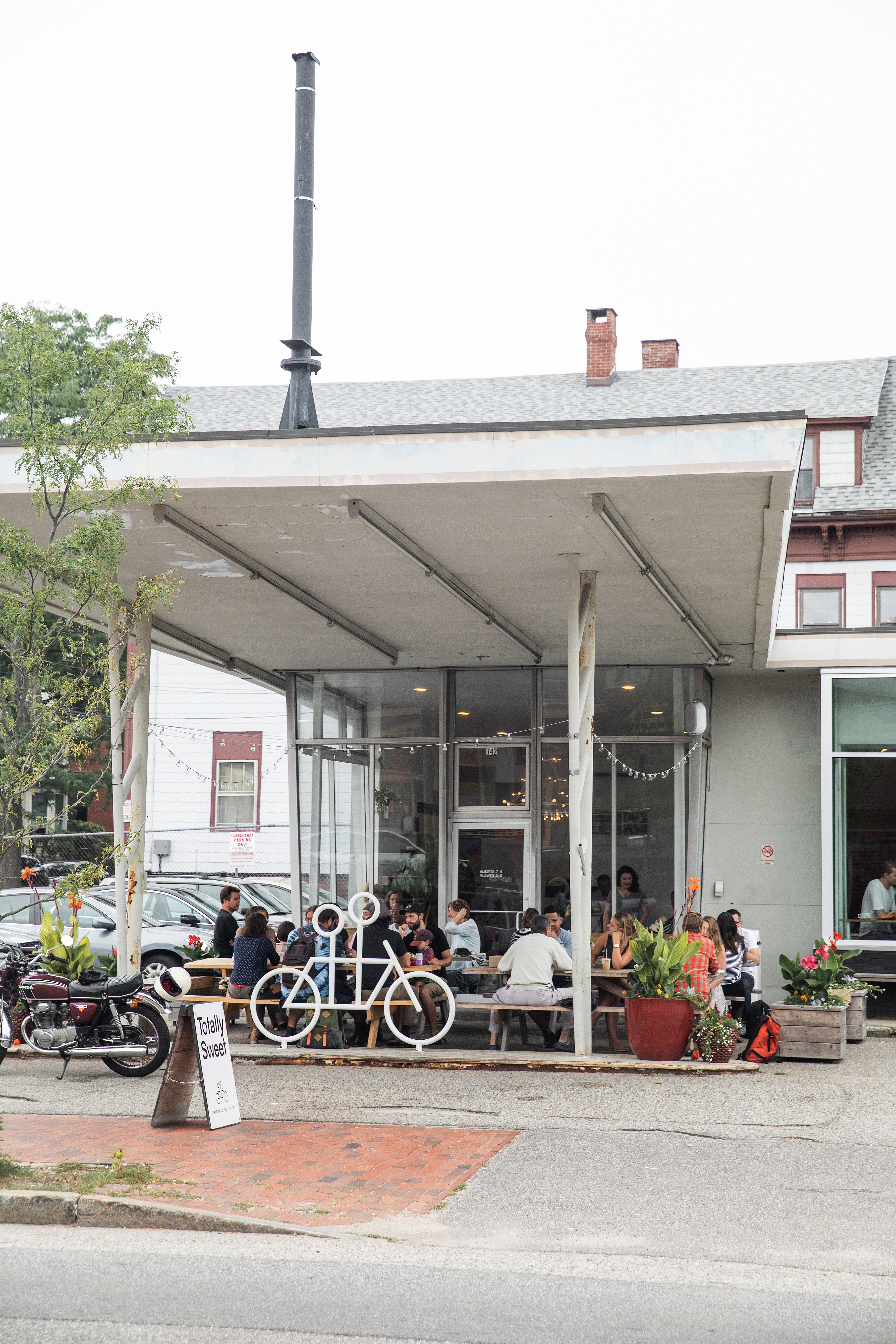 Tandem Coffee + Bakery, in a former gas station.