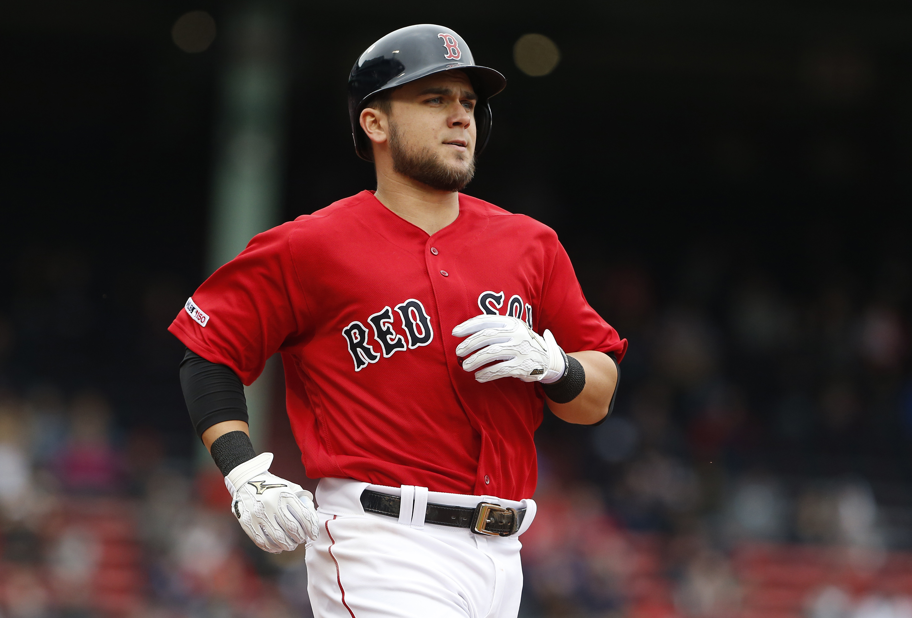 Michael Chavis has seen action at second and third base for the Red Sox this season.
