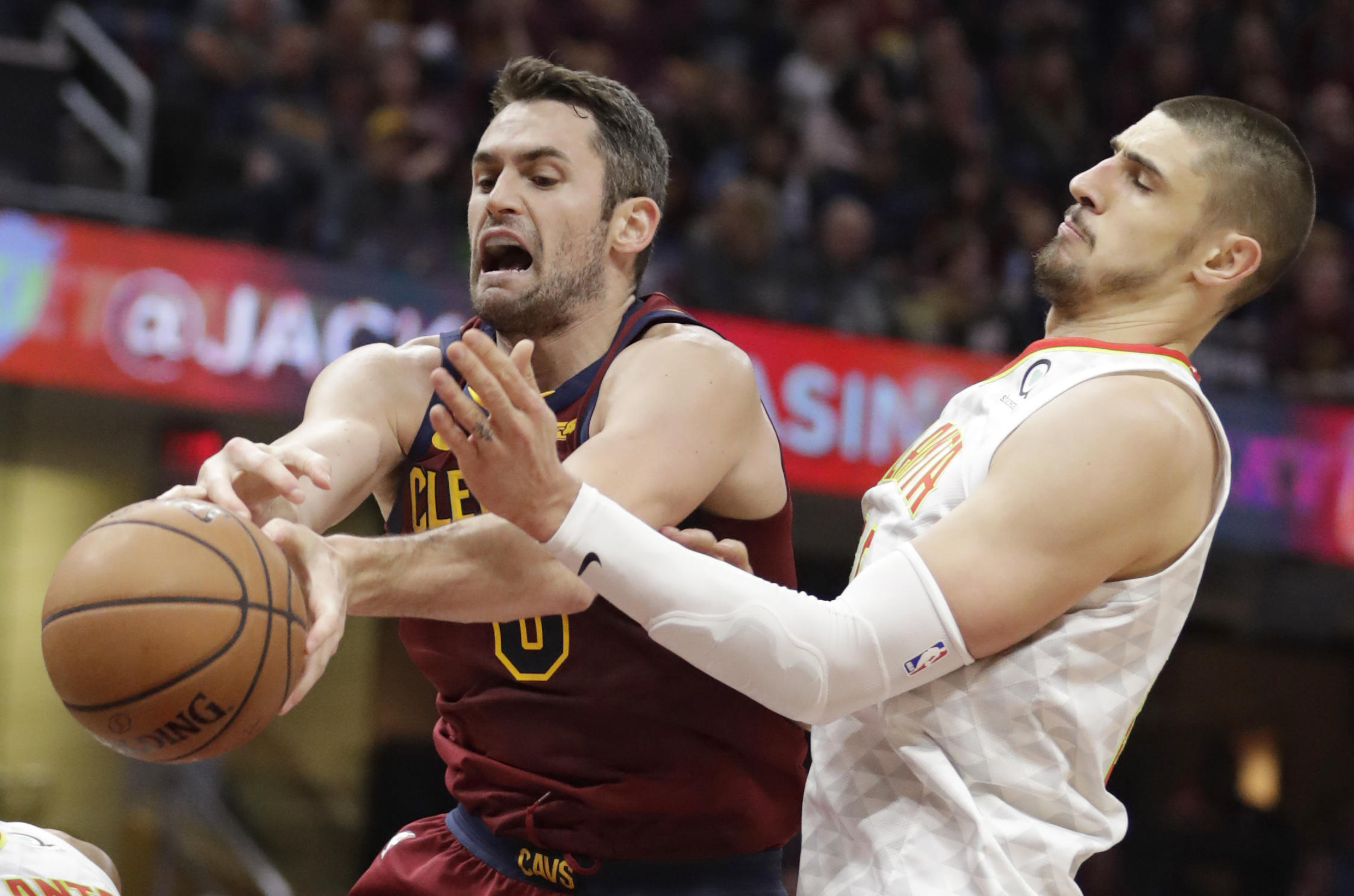 Kevin Love, left, underwent left foot surgery Friday, adding another disappointment to the Cavaliers’ rocky start.