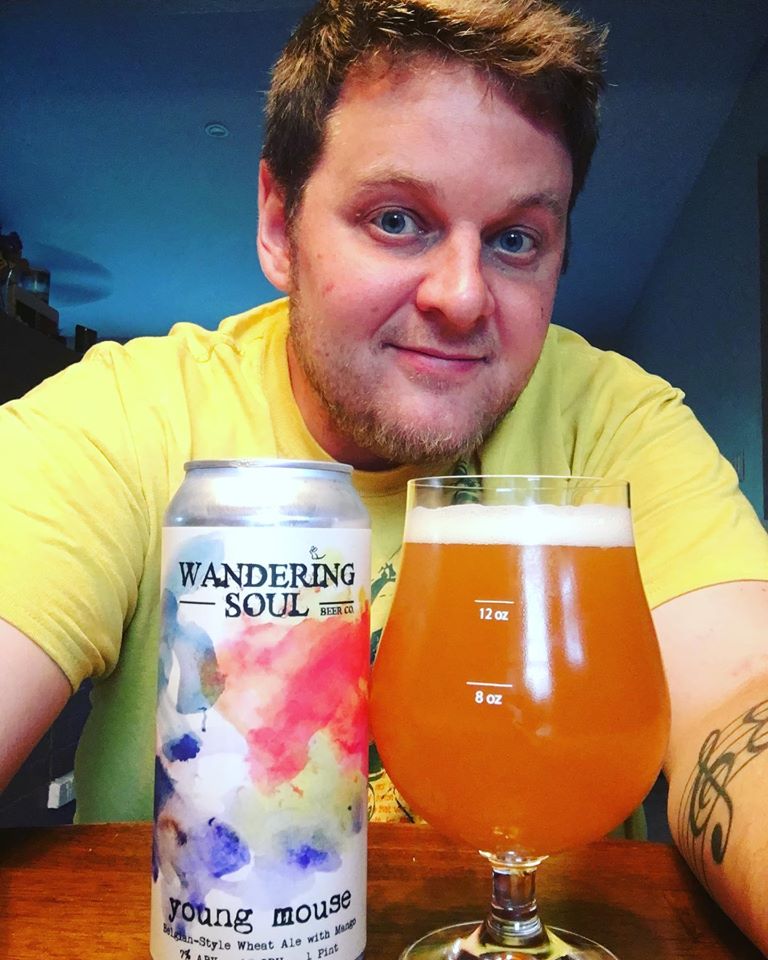 Matt Smith and his Wandering Soul beer.