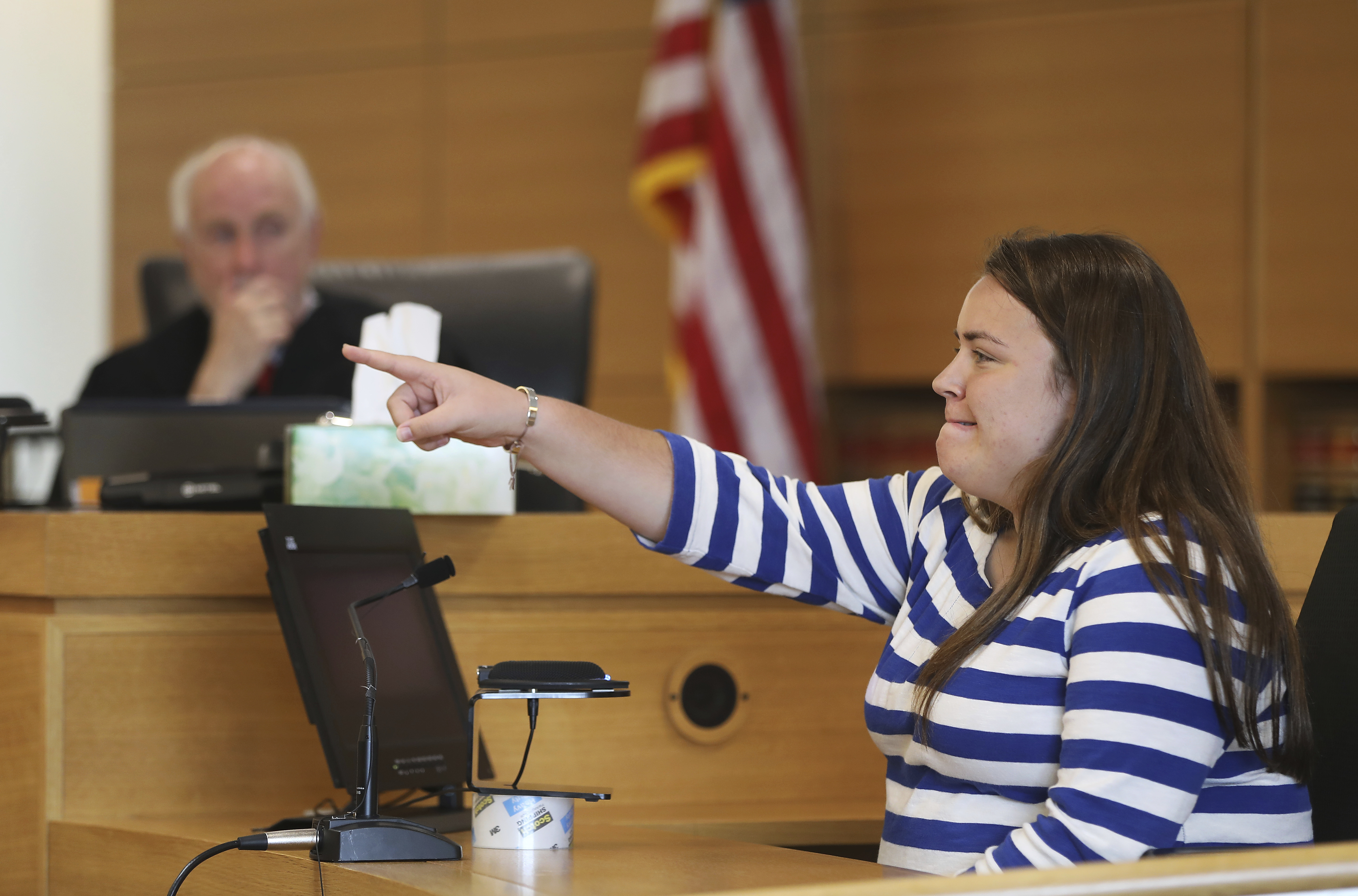 Camdyn Roy pointed to Michelle Carter to identify her while testifying Tuesday.