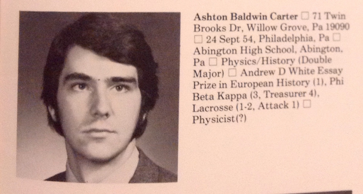 Carter's Yale graduation photo from 1976.