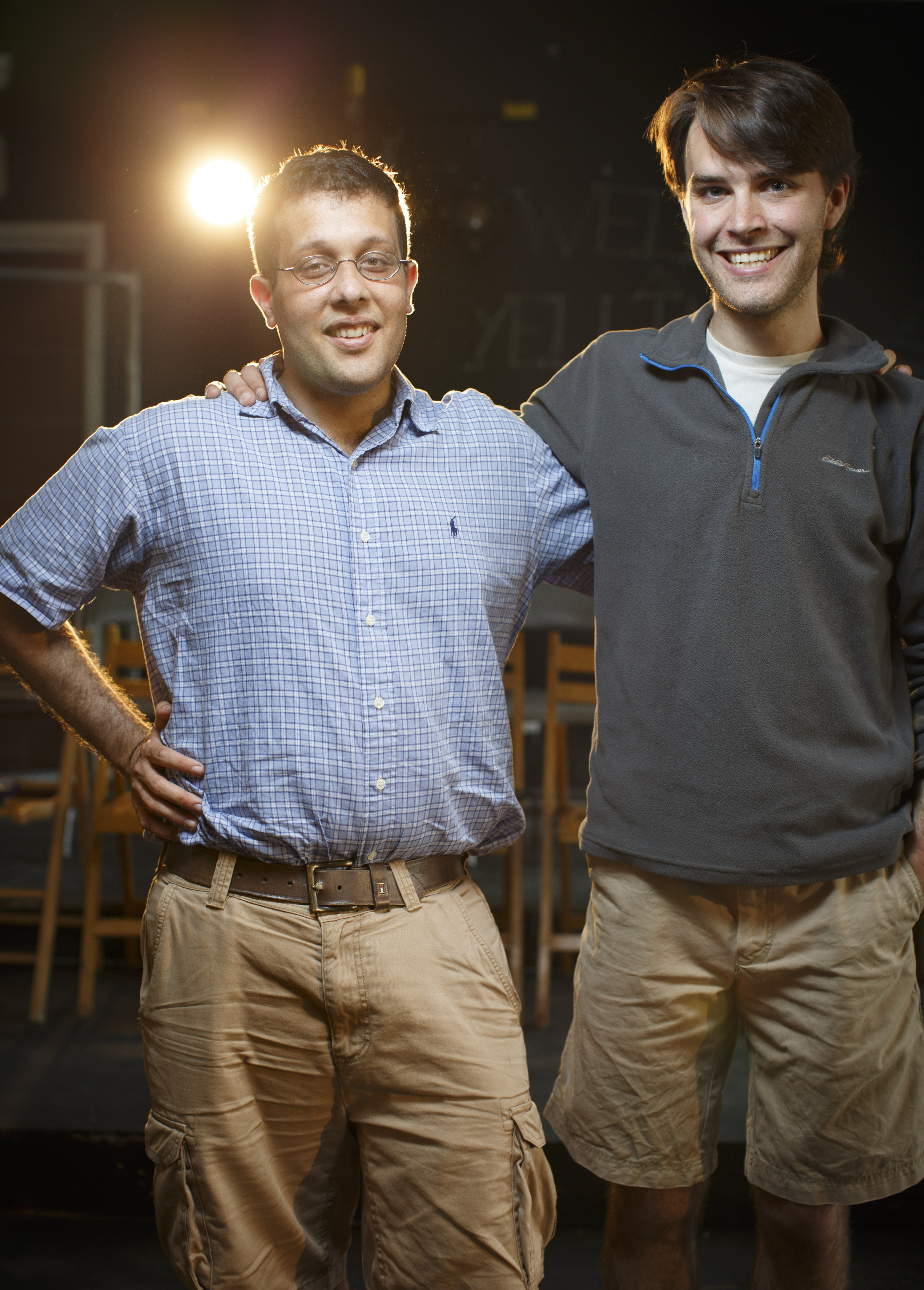 Collaborators Andres Ramos (left) and Trip Venturella.