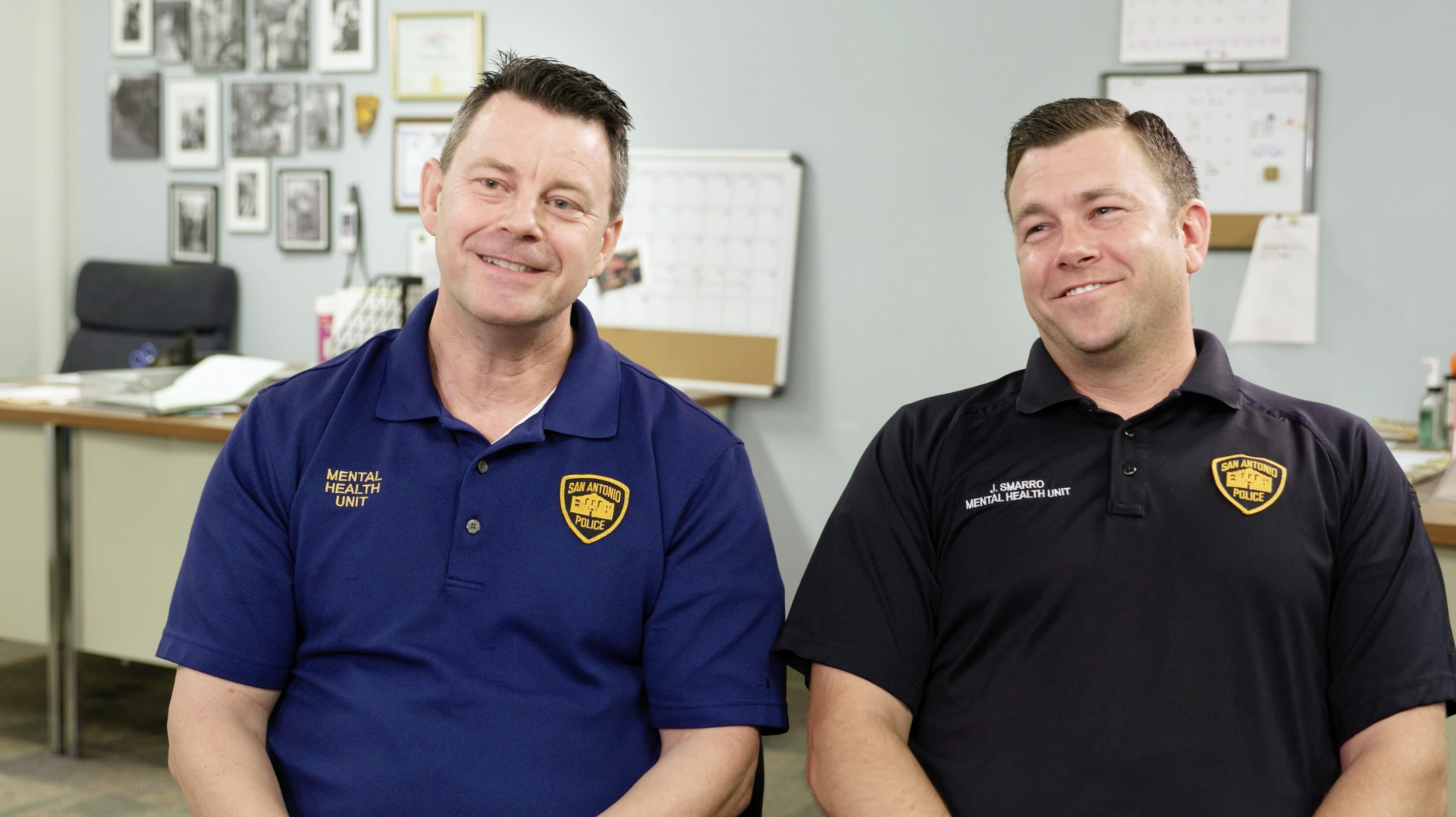 Ernie Stevens (left) and Joe Smarro in "Ernie & Joe: Crisis Cops"