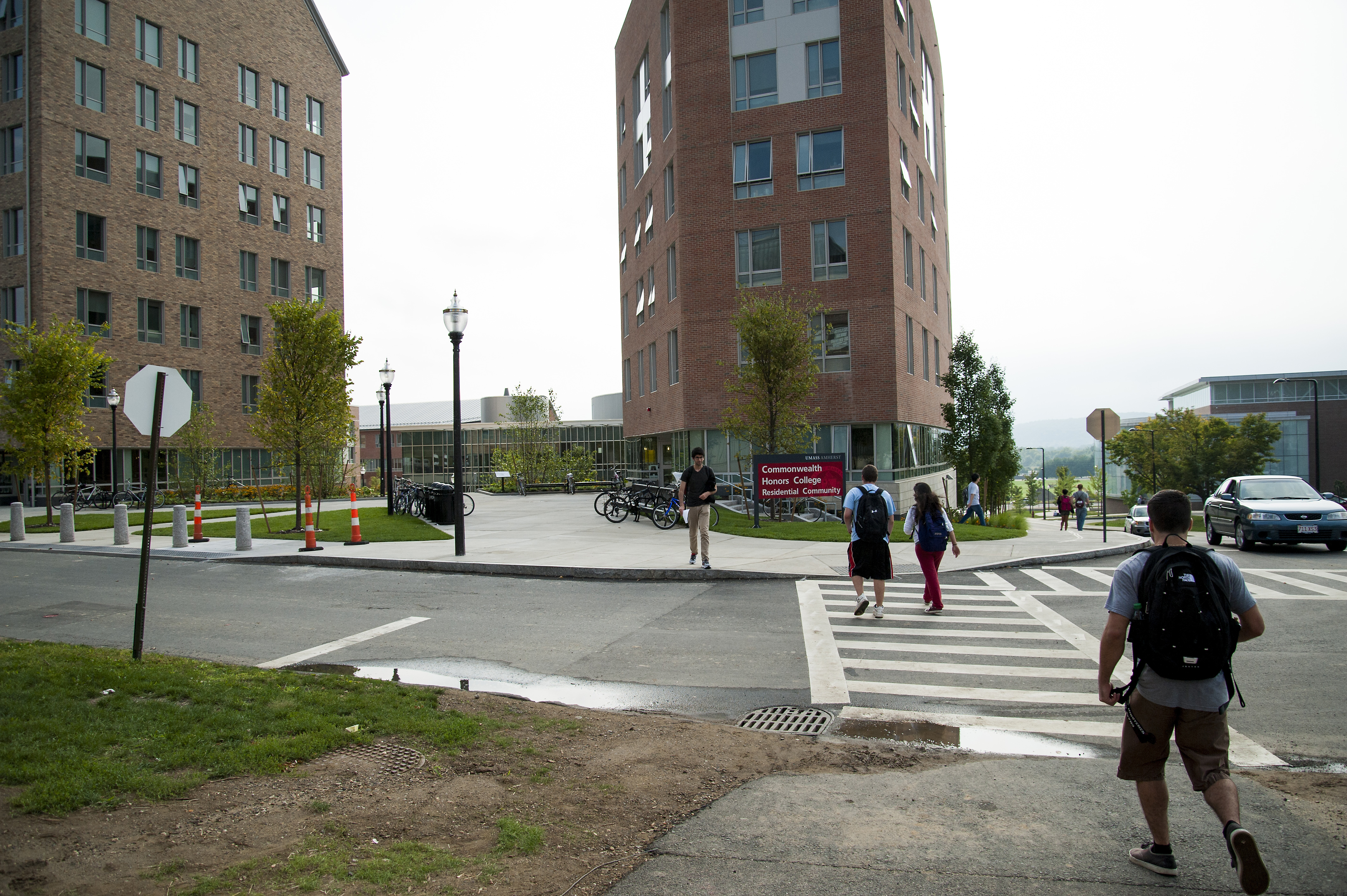 A view of UMass Amherst’s Commonwealth Honors College for high-achieving students.