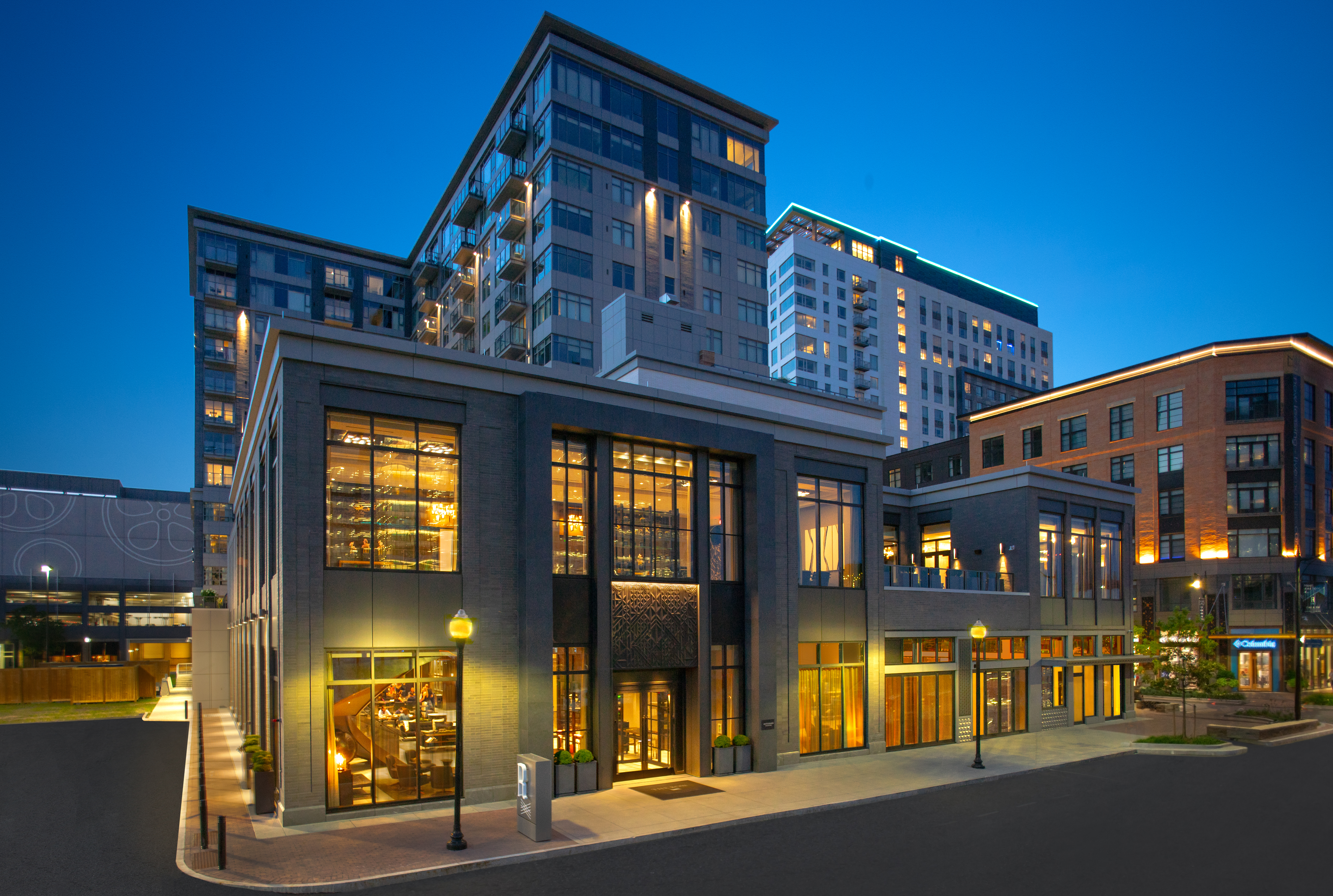The Row Hotel pays homage to the former Somerville Assembly, a Ford Motor Company factory that was located there from 1926 to 1958.
