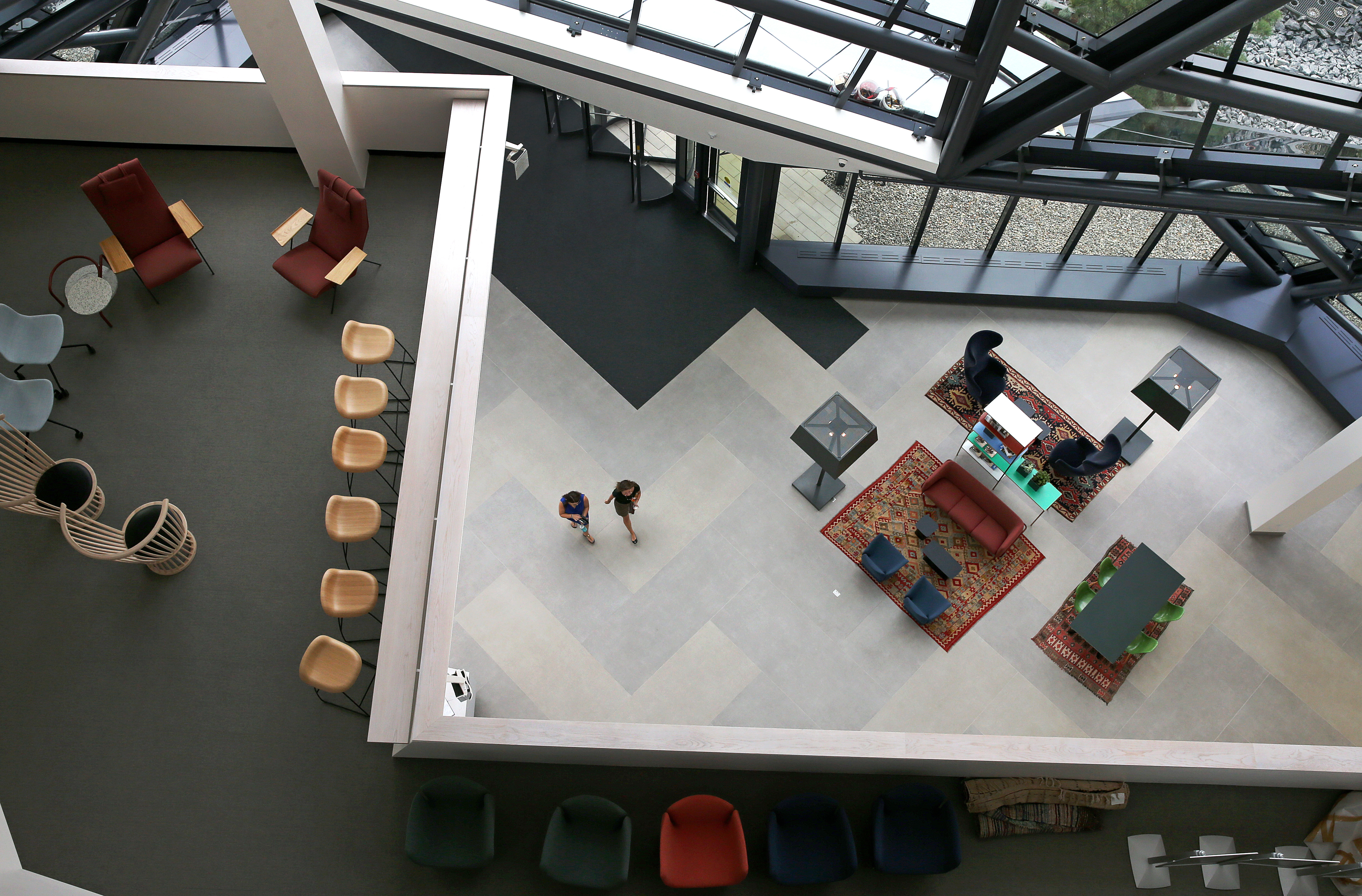 The design of EF Education First’s $125 million headquarters in Cambridge focuses on 10 floors of largely open space.