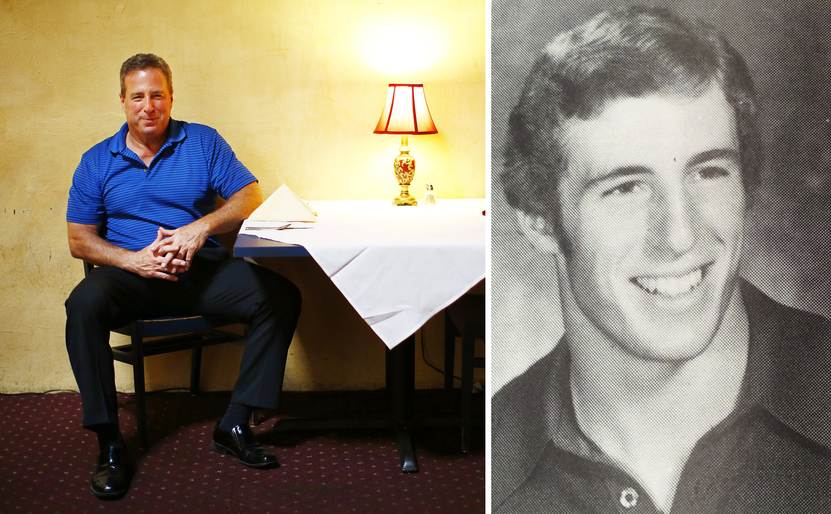 Larry Goettler owns the Brick House. Right: Goettler in 1976.