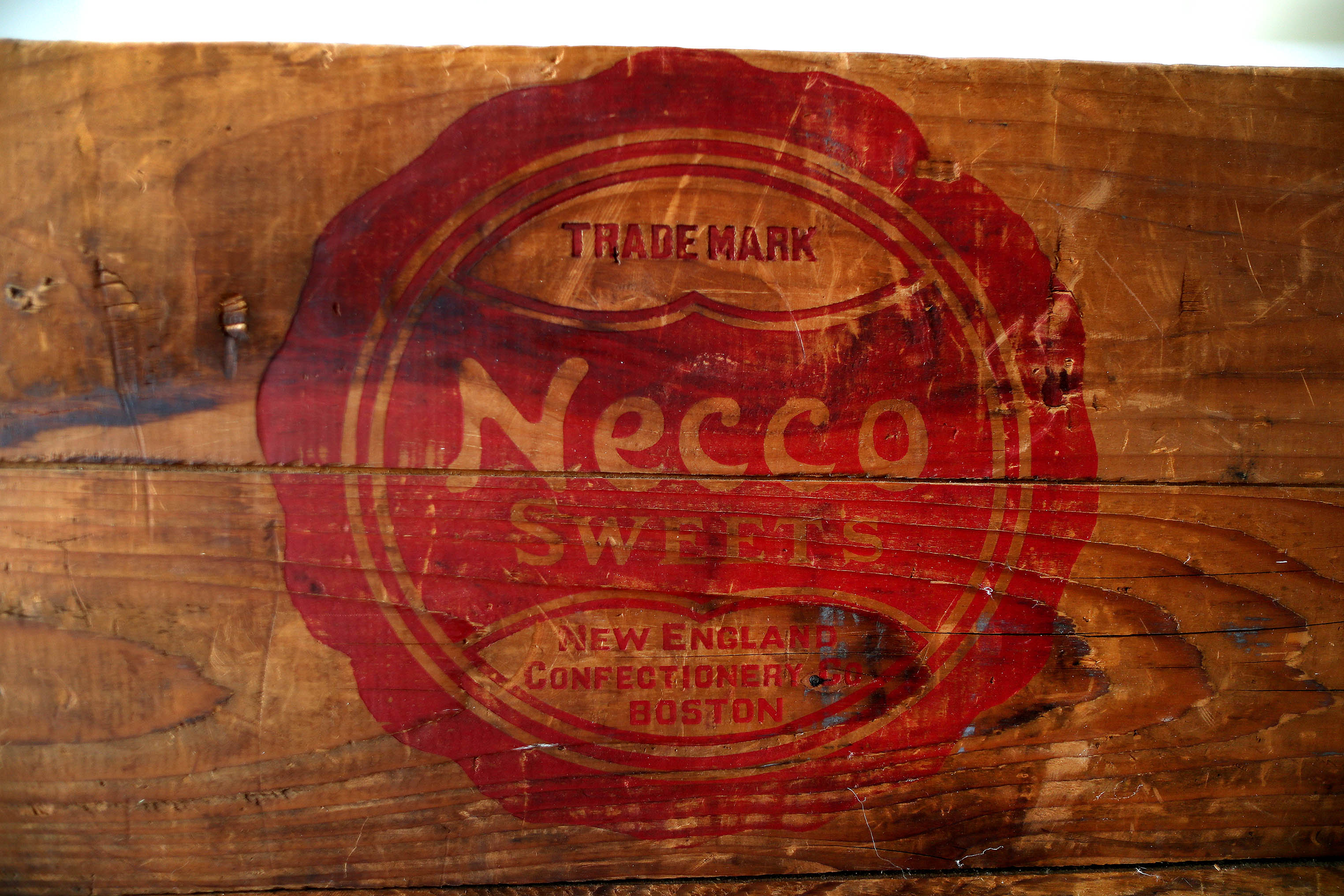 An old Necco crate.