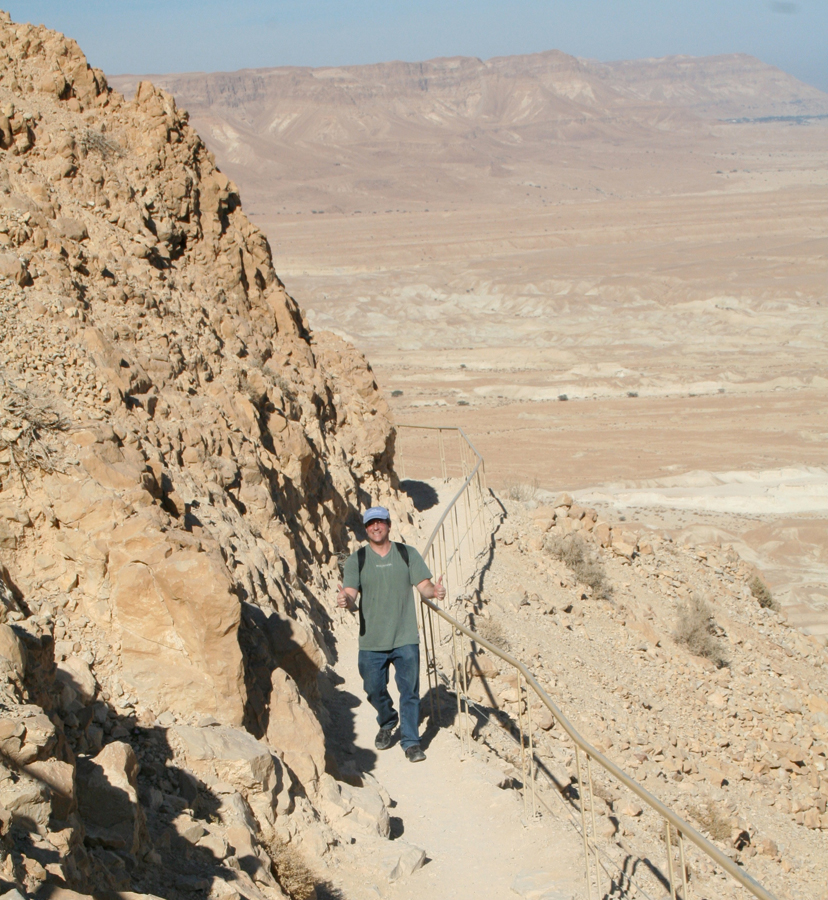 Masada, the last sanctuary for the Israelites before they were massacred by the Romans in 73 AD.