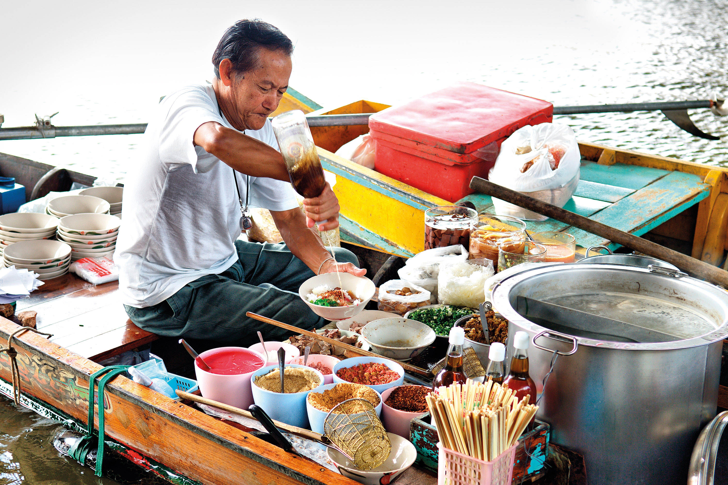 On a tour of Thailand via Intrepid, visitors can sample many different foods